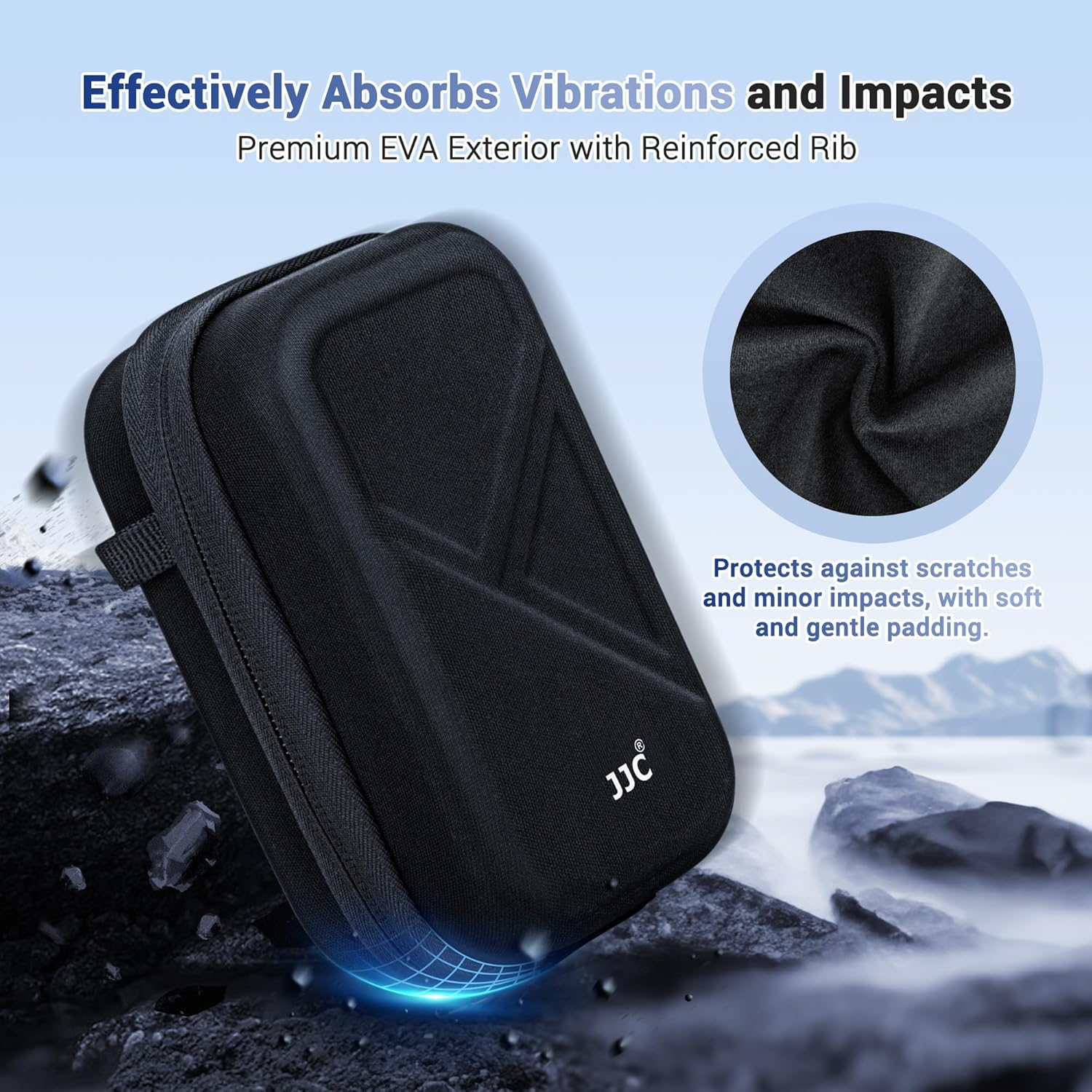 Hard Belt Camera Travel Case with Shoulder Strap Carabiner,Compact Camera Pouch for G7X Mark II Olympus TG-7 TG-6 TG-5 TG-4 Ricoh GR3 GR3X HDF Sony ZV-1 II ZV1 ZV-1F RX100 VII VI VA IV III II & More image number 4