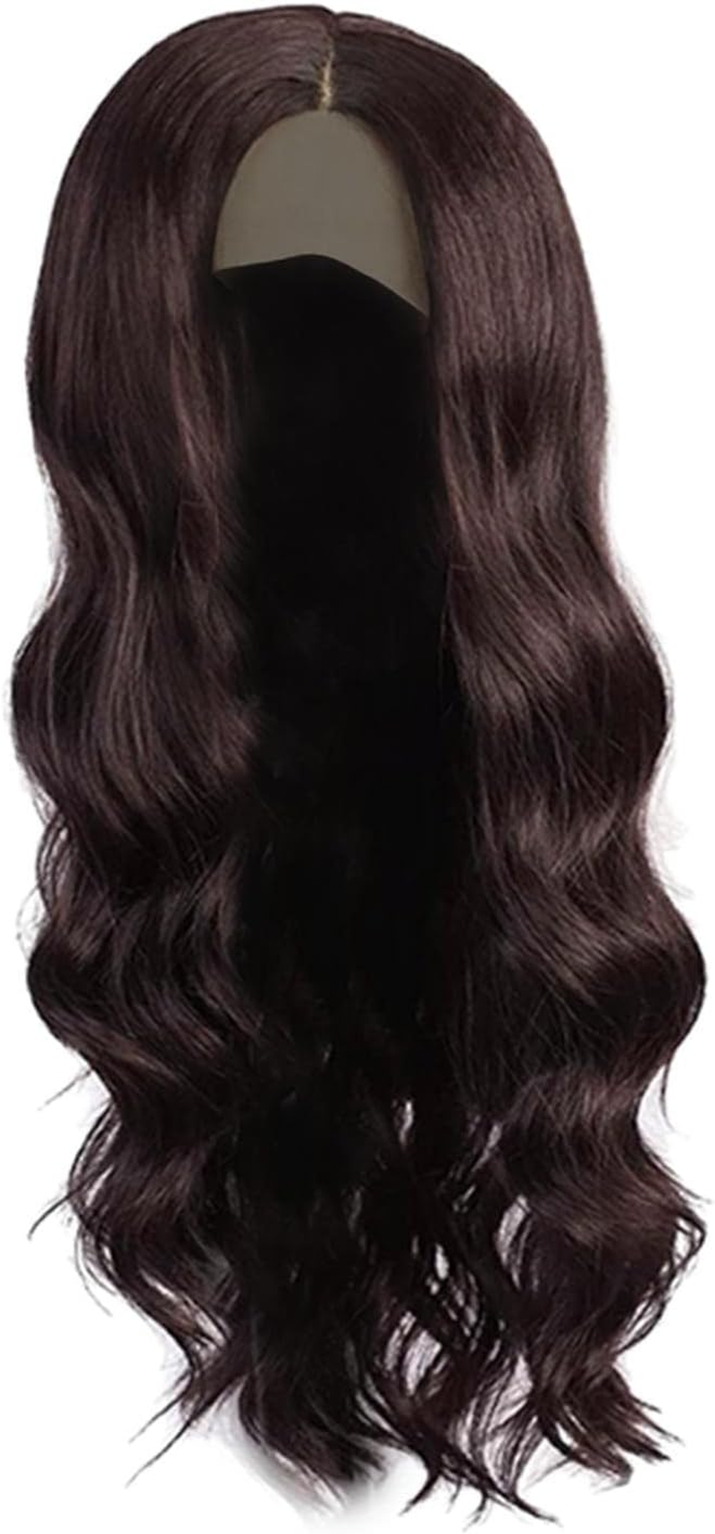 Fashion Lace Front Wig, Heat Resistant Synthetic Realistic Hairpiece Women Wavy Wig for Daily Wearing Party Halloween Decor Dating Cosplay, 24 Inches image number 4