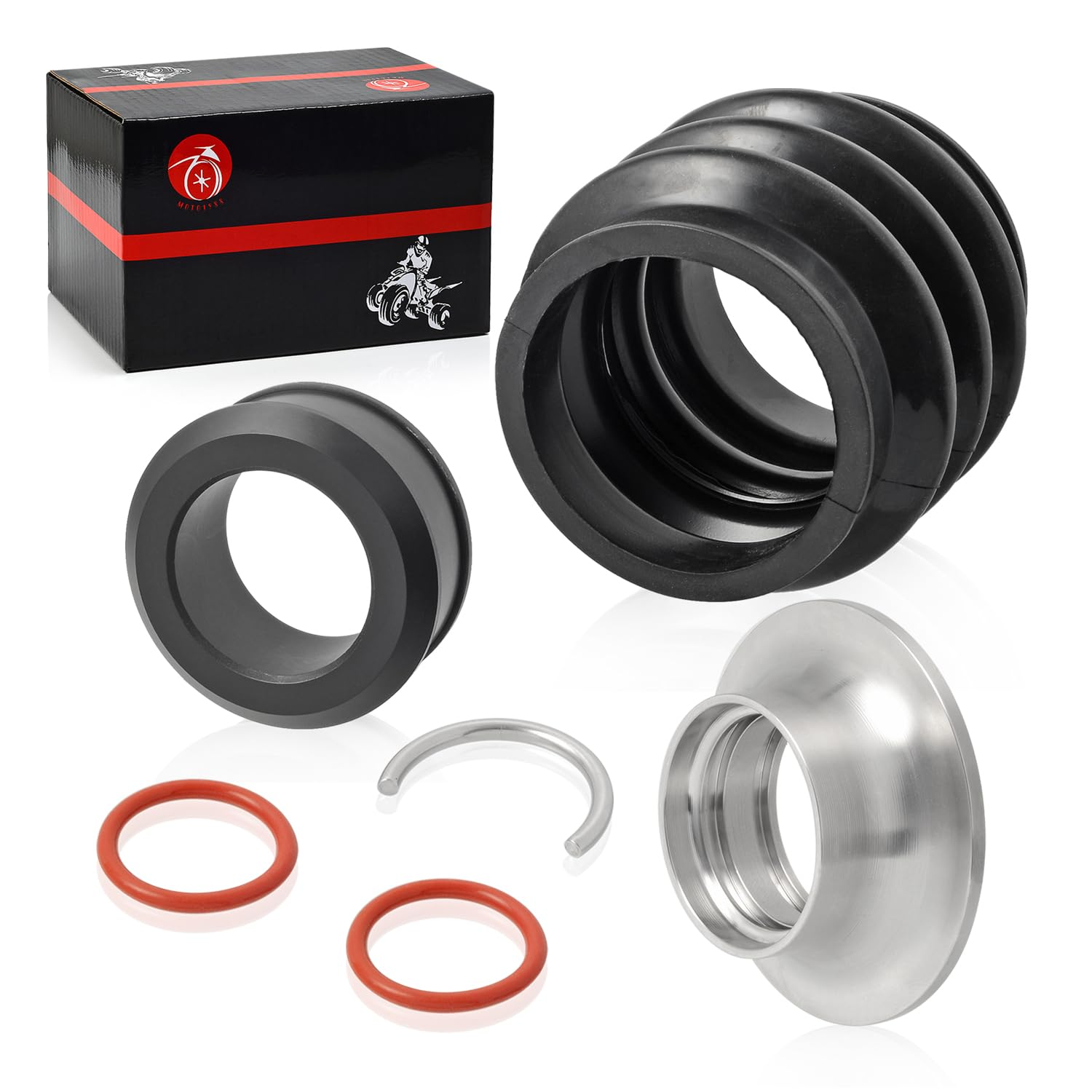 Carbon Ring Seal Drive Line Rebuild Kit & Boot for Sea-Doo RXP GTX RXT GTR GTI Wake RXPX RXTX 271001933 271000422 image number 3