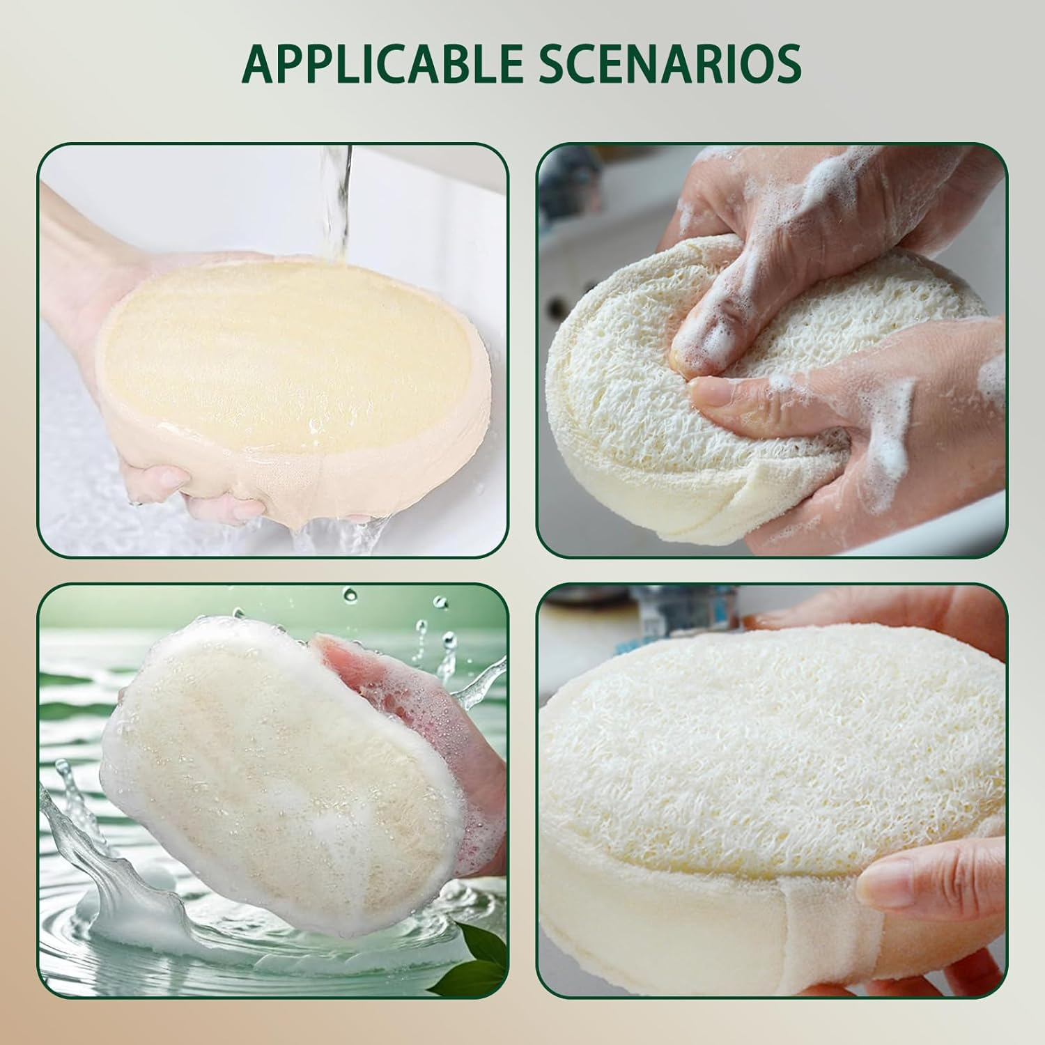 Checkzed Loofah， Authentic African Net Sponge & Exfoliating Body Scrubber, Organic Loofa Shower Sponge for Men & Women, Spa-Grade Skin Care, Plant-Based Checkzed Loofa (1 Pack) ﻿ image number 5