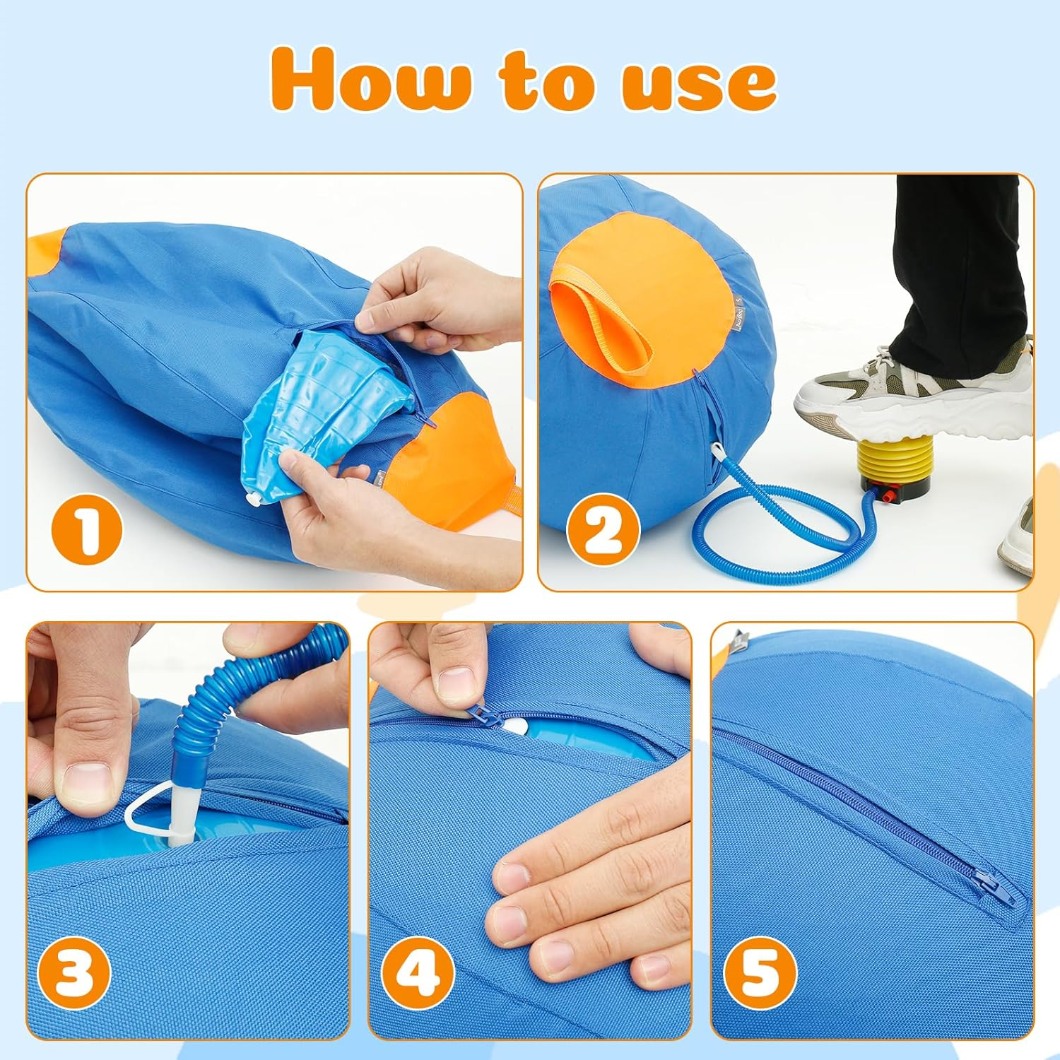 Herding Ball for Dogs, 18Inch Herding Dog Ball, Agility Training Equipment, Interactive Herding Horse Ball with Portable Handle, Herding Dog Toys for Australian/German Shepherd (L) - S image number 2