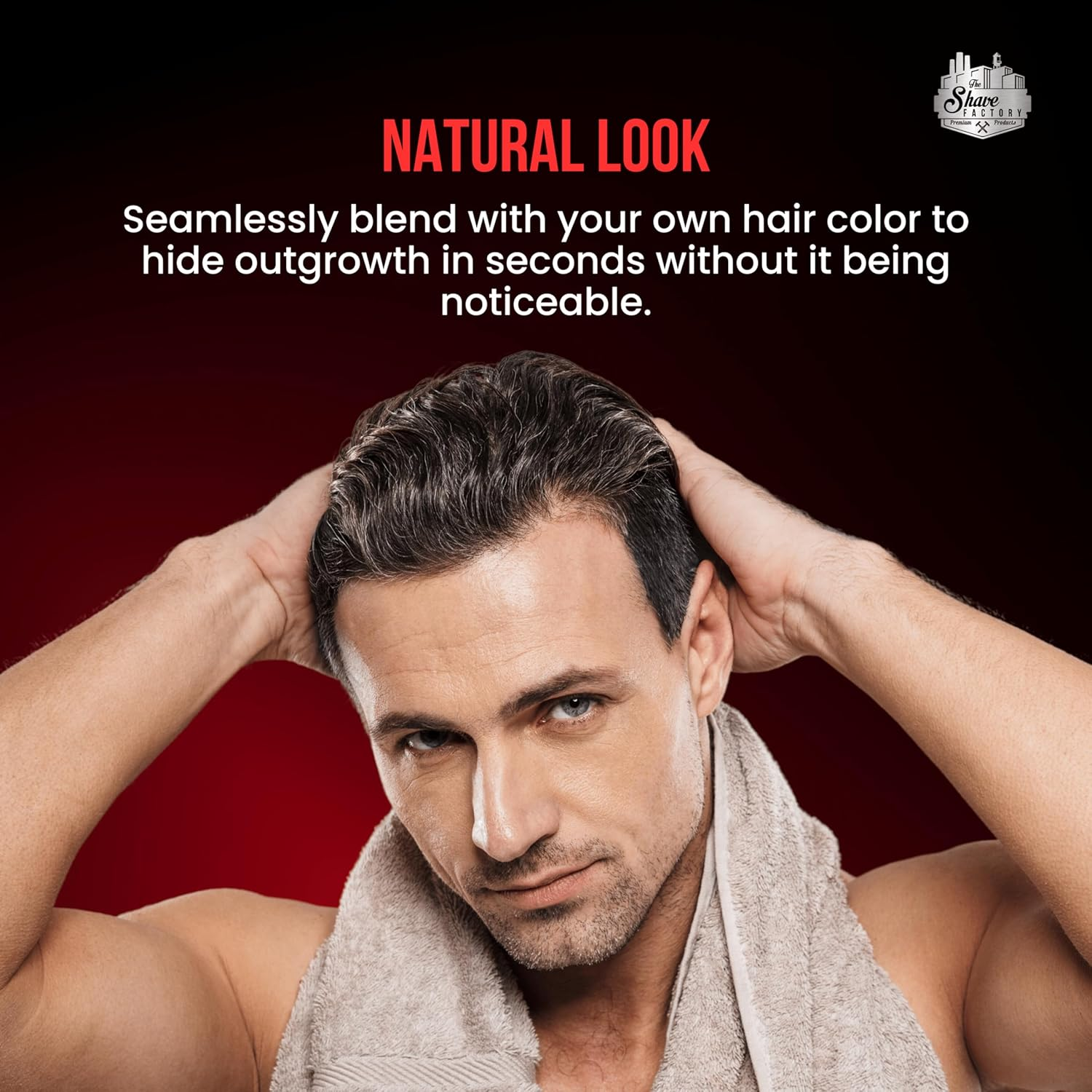 Hair Magic Retouch Root Concealer Light Brown, Instant White Hair Cover image number 4