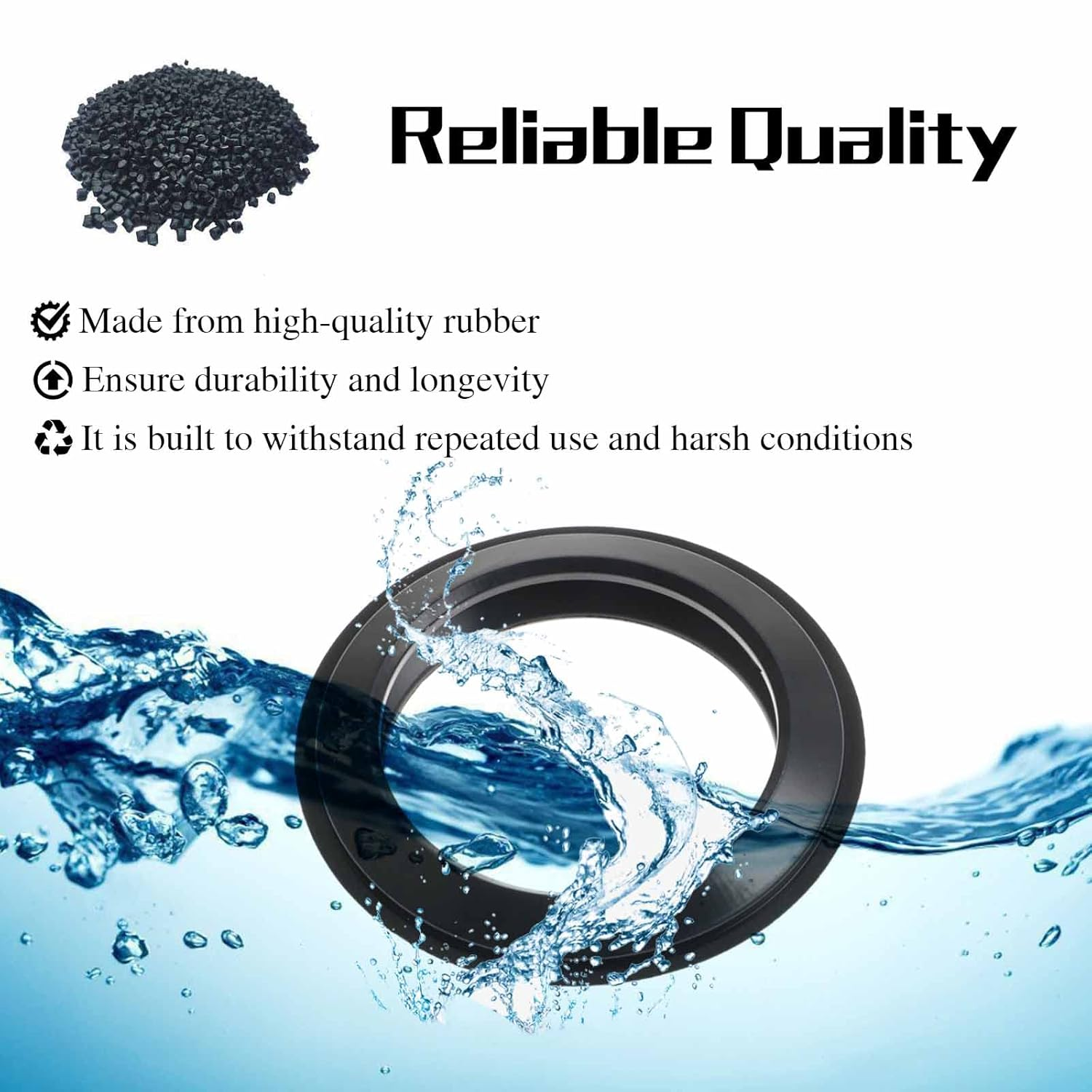 FUSCH Toilet Lip Seal Replacement Fits for Thetford Toilet Cassette Tank C2 C3 C4 Caravan Motorhome after 14.06.2000, Replace#:23721 33361 image number 4