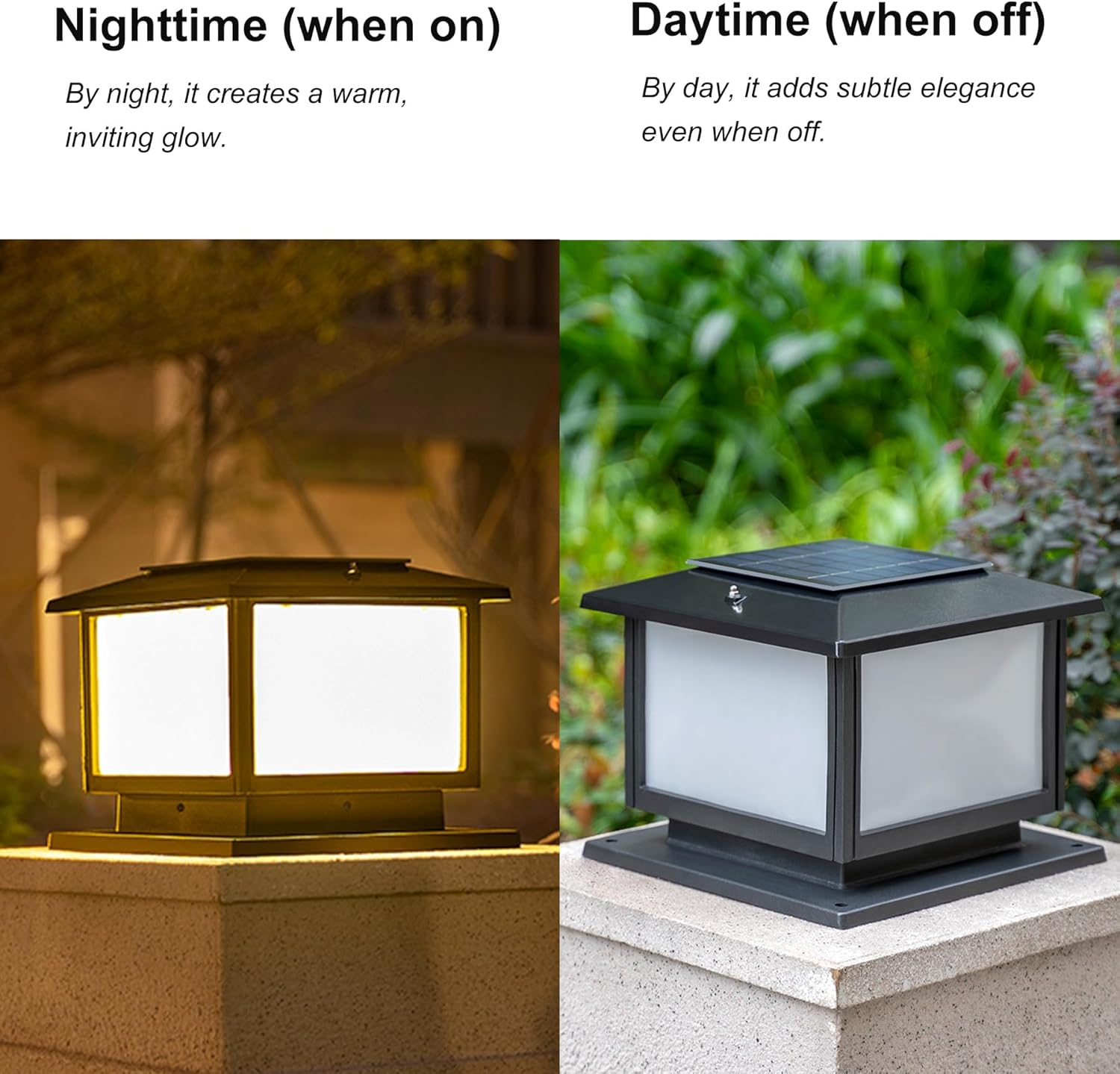 Fence Post Solar Lights Solar Post Cap Lights Post Lights Outdoor Post Lights Post Lights Outdoor Deck Lights Post Lights Outdoor Deck Post Lights Powered Lamp Posts Outdoor Lighting image number 3