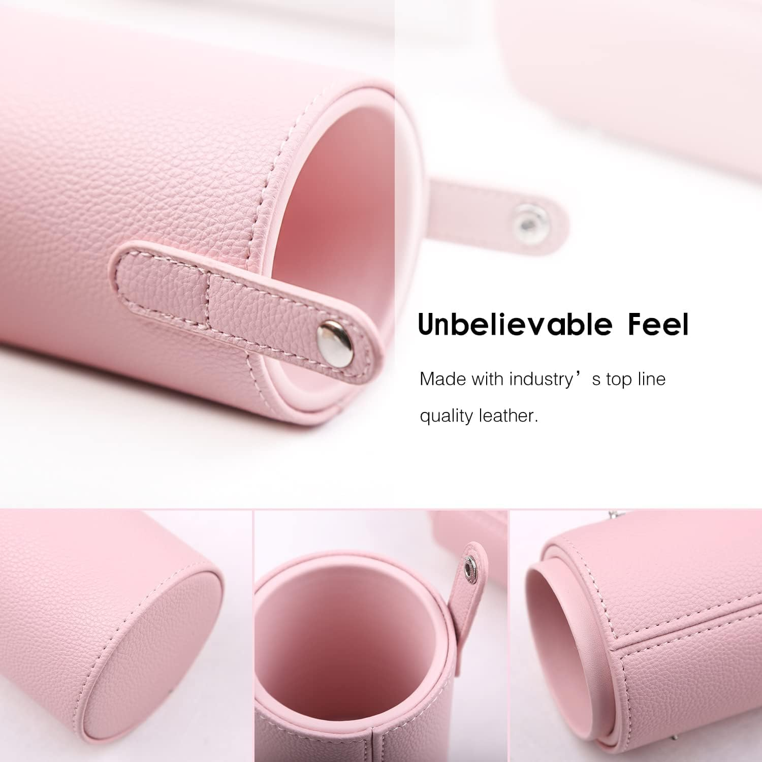 Zoreya Makeup Brush Set 12Pcs Pink Synthetic Makeup Brushes Travel Set with Holder Makeup Brush Organizer Foundation Powder Contour Blush Eye Cosmetic Brush Sets in Case with Bonus Gift Makeup Sponge - Black,Gold image number 4