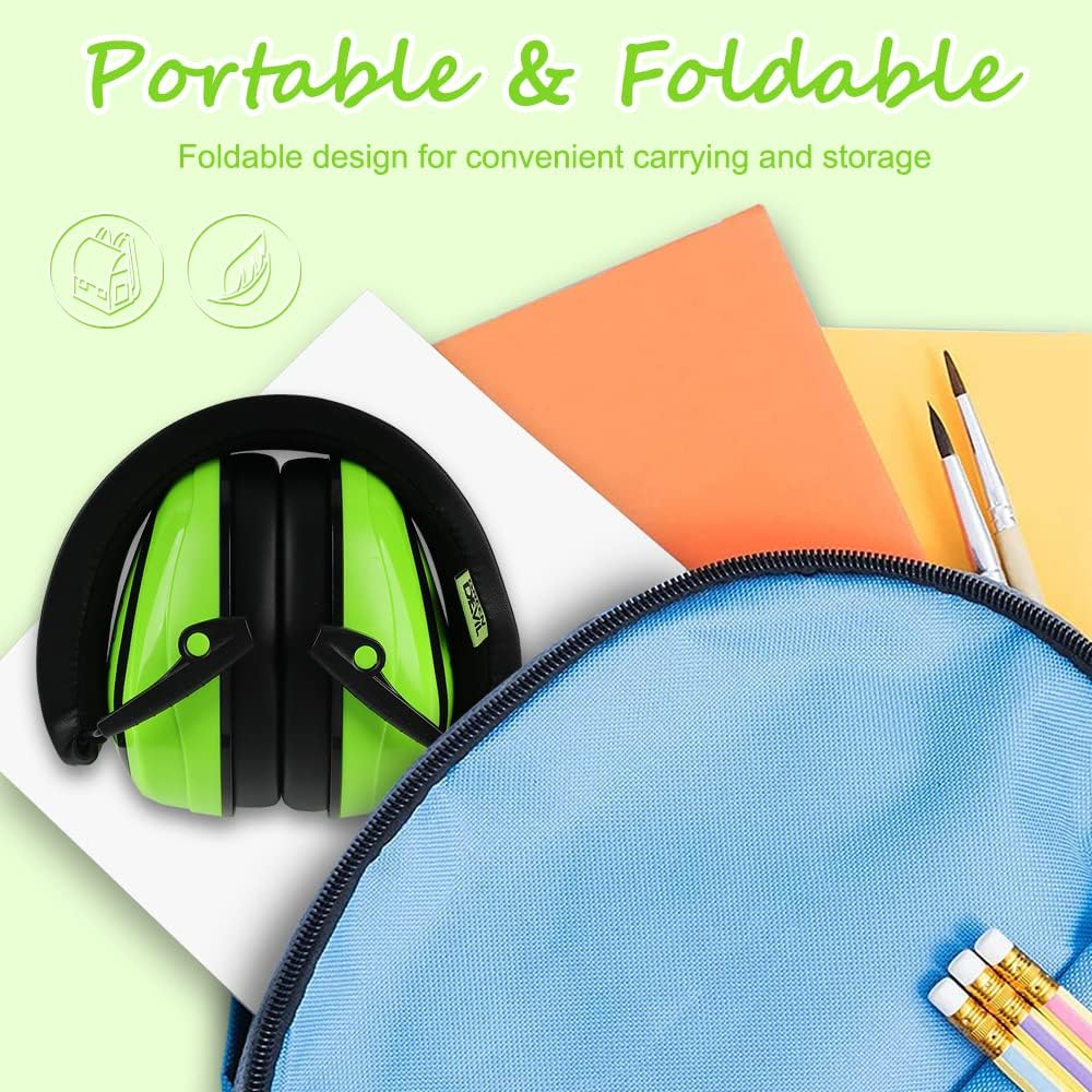 Kids Ear Protection Ear Muffs Age 1-16 Low Profile 27Db Noise Cancelling Hearing Protection Sensory Headphones for Autism Kid image number 3