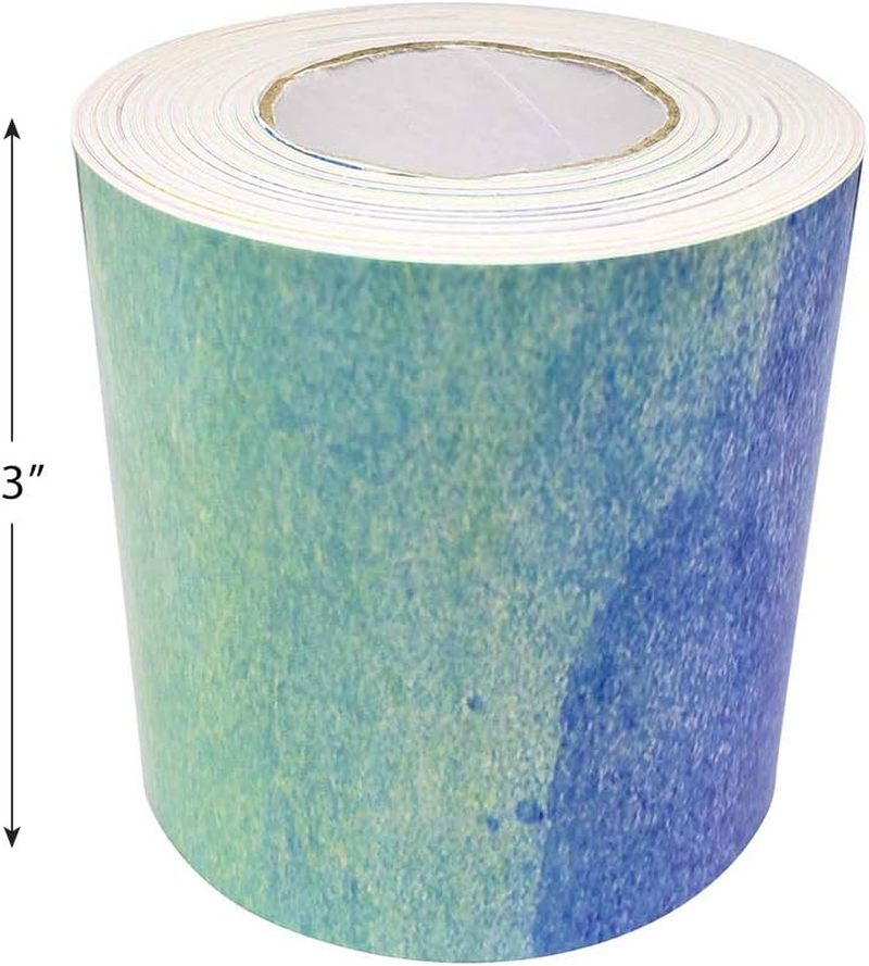 Teacher Created Resources Straight Rolled Border Trim, Watercolor image number 6