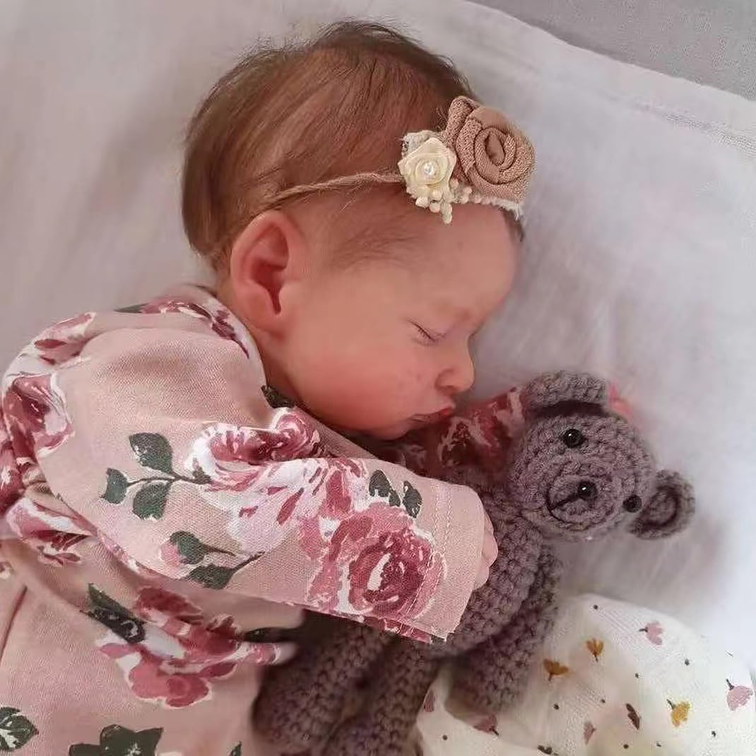 Lifelike Reborn Doll, 19 Inches 49 Cm Reborn Doll, Handmade Soft Full Body Silicone Baby, Cute Realistic Newborn Baby Doll for Boys and Girls, Full Body Washable Holiday Present image number 5