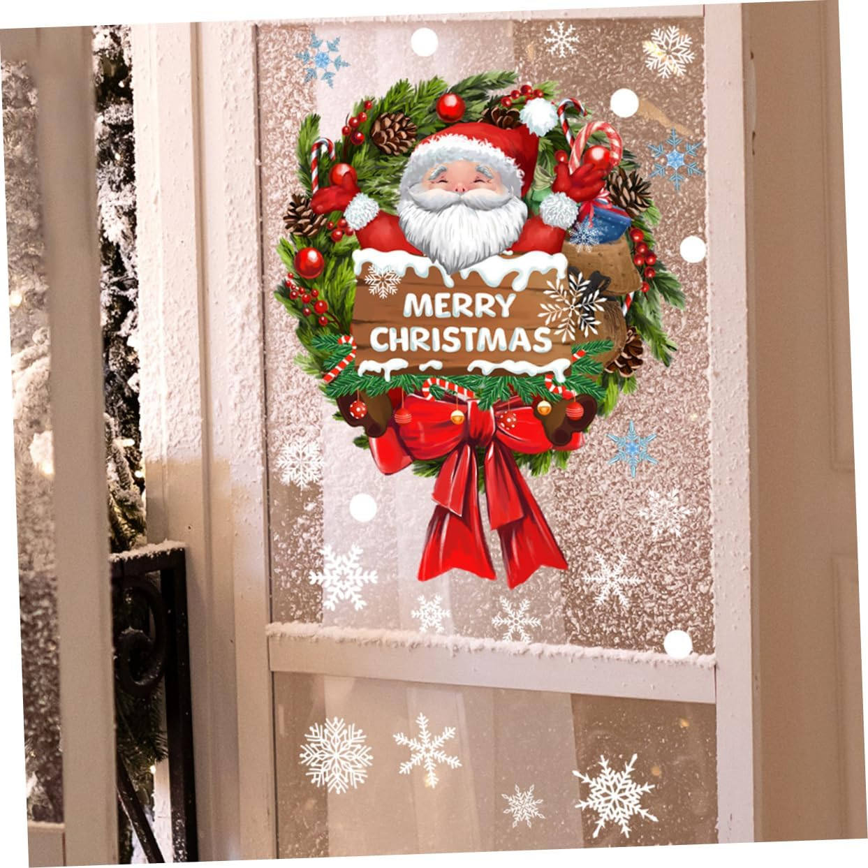 Christmas Window Decals Xmas Window Clings Xmas Wall Decals PVC Window Decals