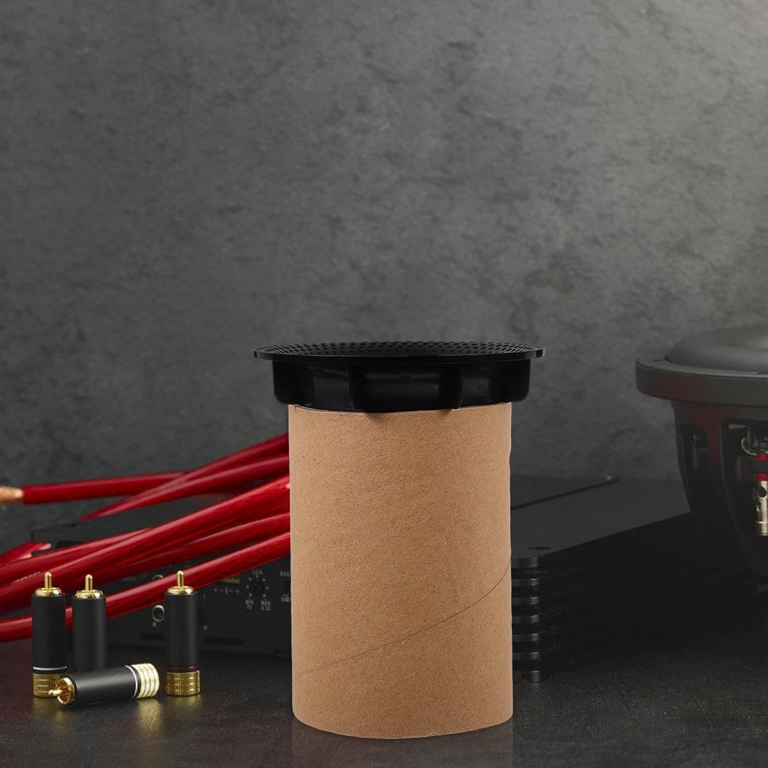 Veemoon Speaker Port Tube 93&times;128Mm for Home and Car Audio Practical Speaker Air Port Outlet for Woofer and Cabinet Airflow