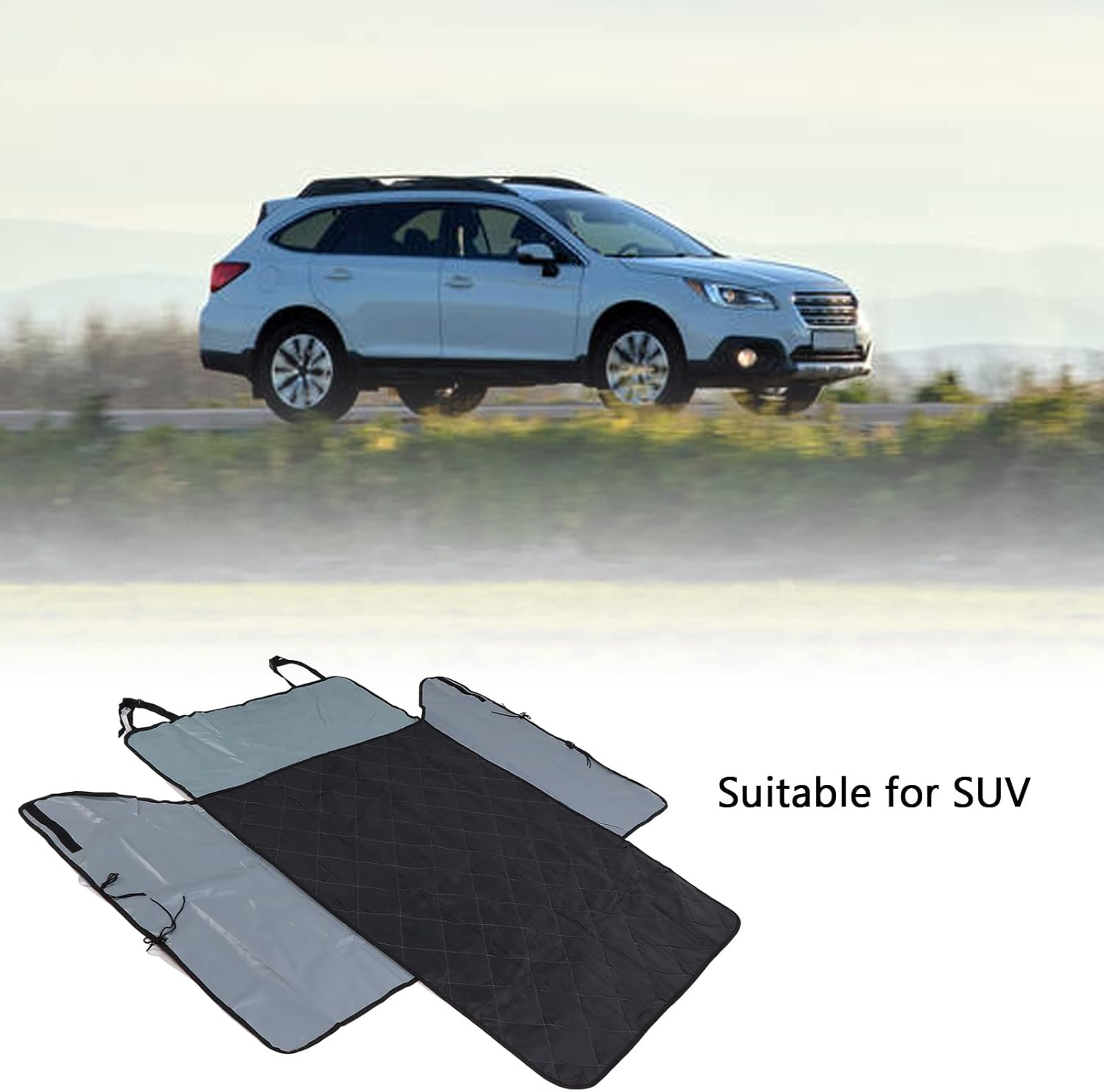 Dog Car Seat Cover, Oxford Fabric Waterproof Durable Quick Installation Pet Seat Cover, anti Slip Space Saving Dog Back Seat Cover with Side Flaps for Cars Trucks and SUV image number 6