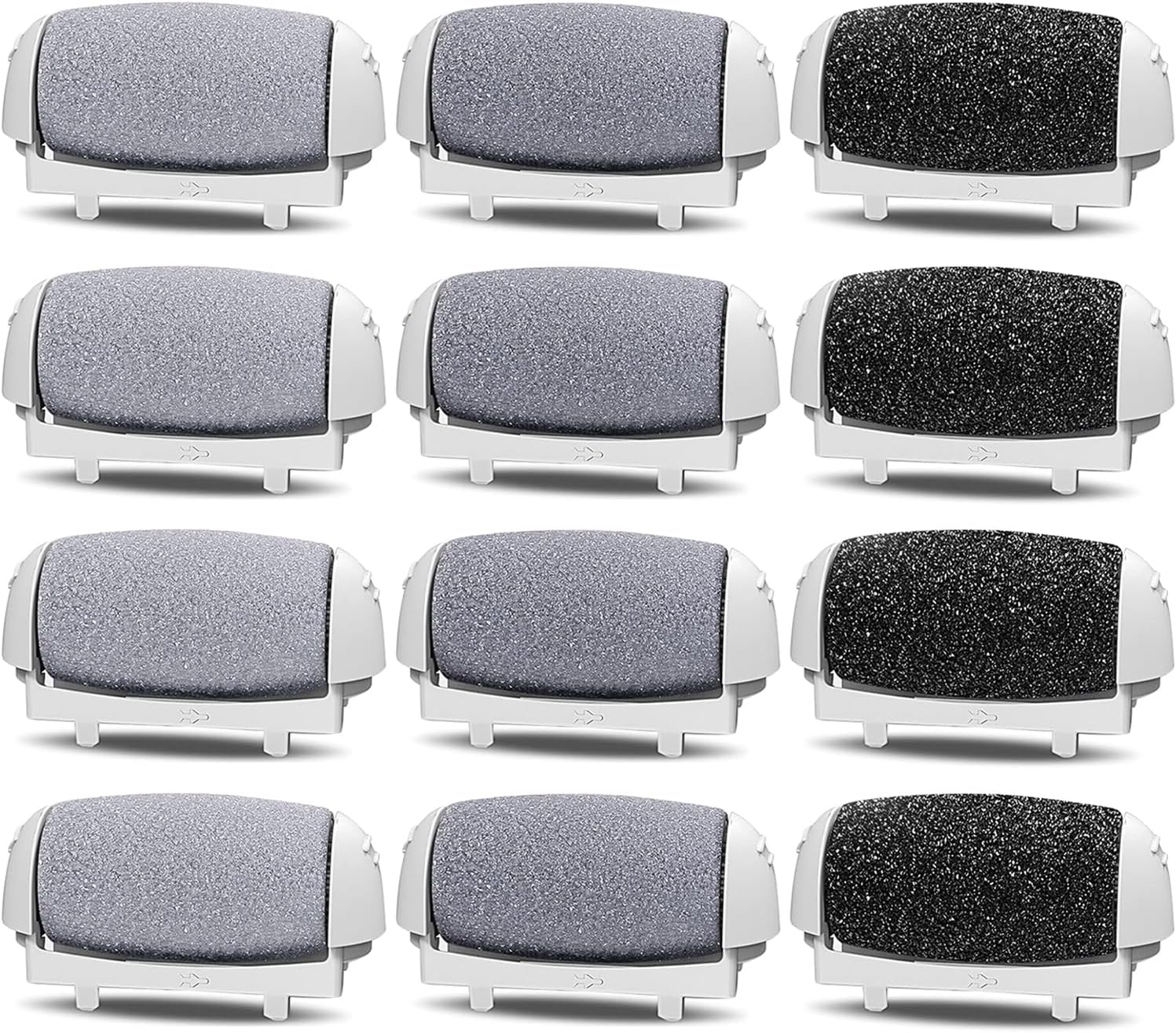 THE MOST VALUABLE 12 PACK - 4 Extra Coarse for Removing Thicker Cuticle More Effectively, 4 Regular Coarse for Dead Skin; 4 Light Coarse for Daily Maintenance(Suitable for Bcm-1138-White-Usb) image number 2