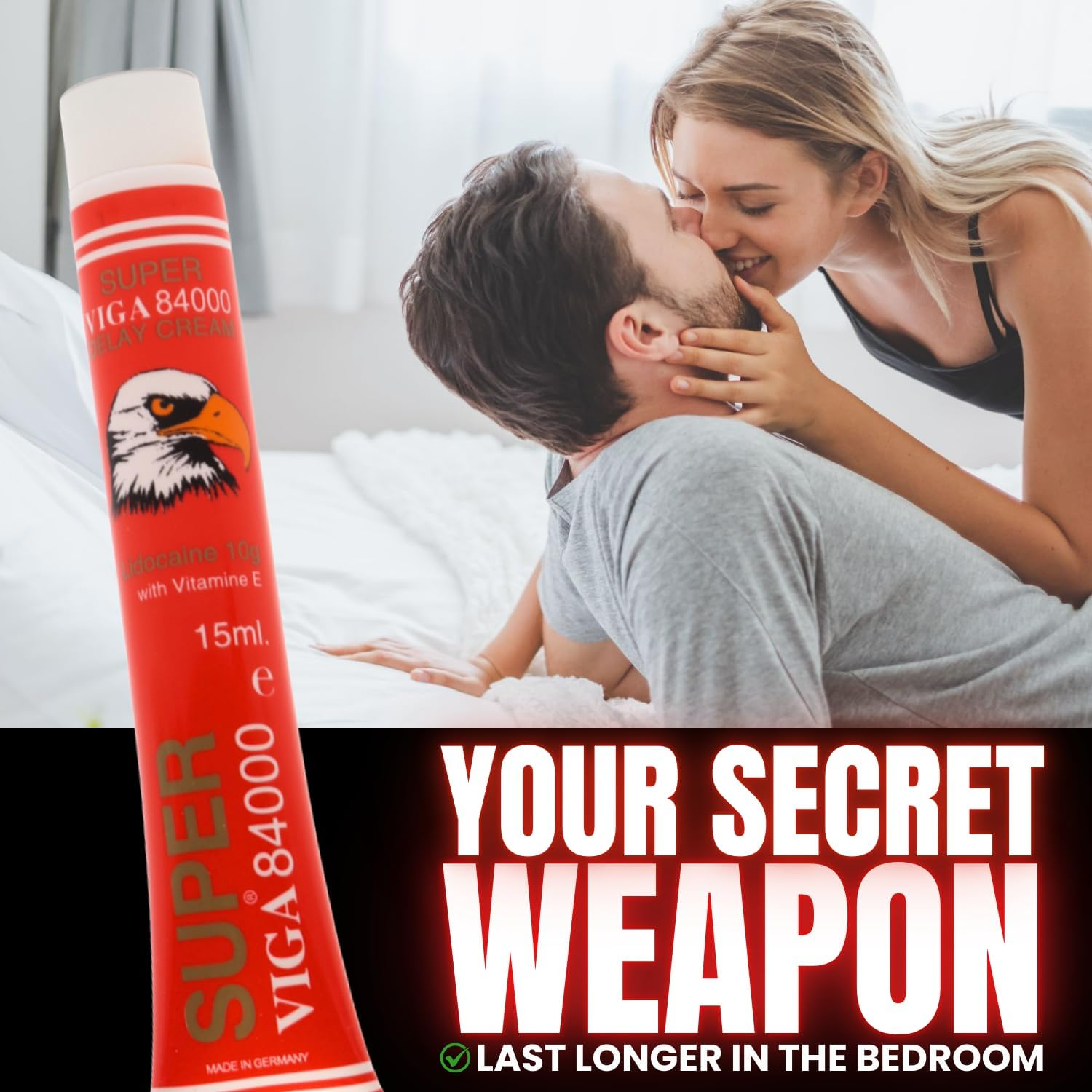 84000 Delay Cream for Men | Last Longer in Bed | 15Ml | Desensitizing Gel for Premature Ejaculation PE | Helps Prolong and Control Climax