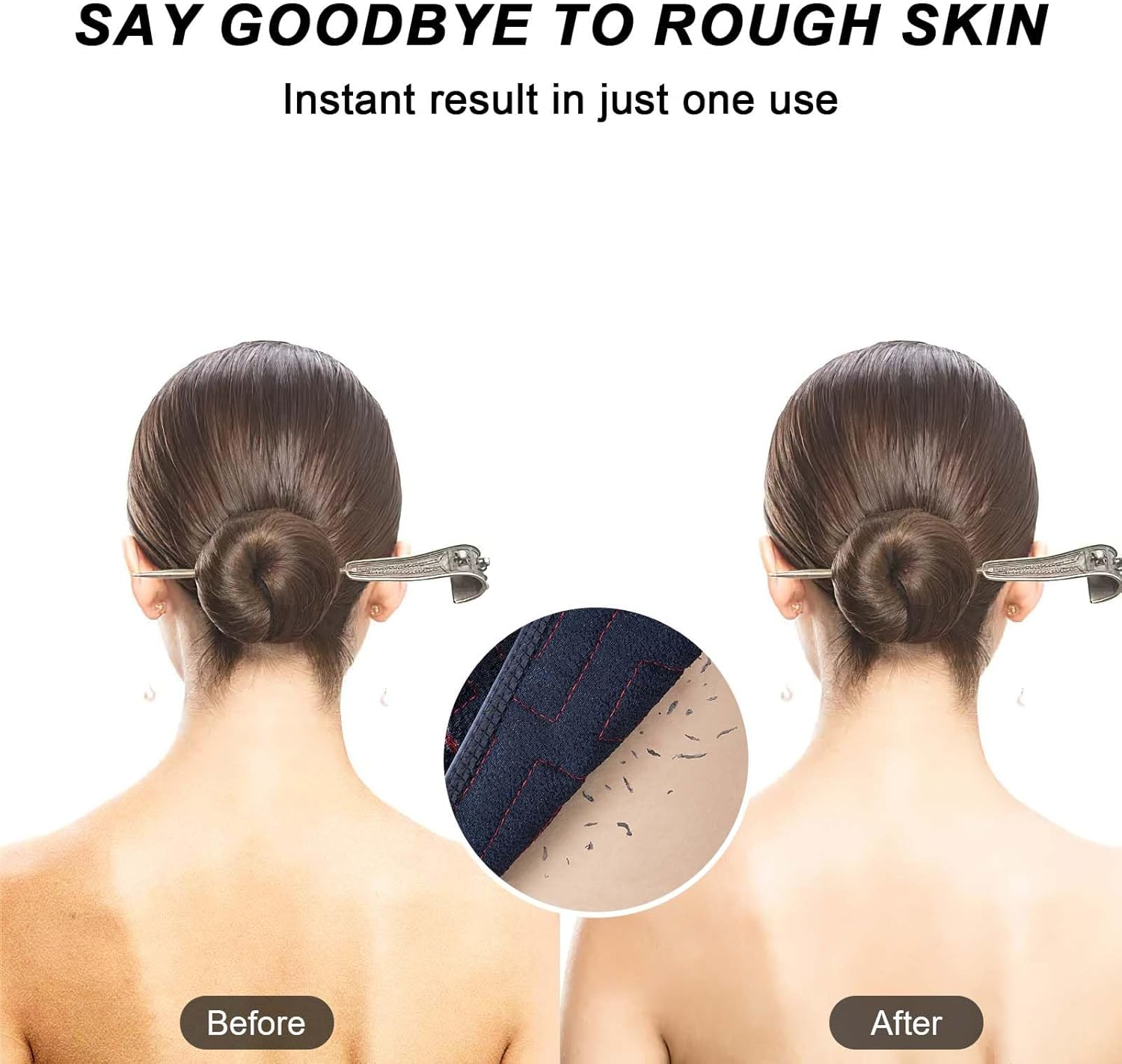 Exfoliating Back Scrubber for Shower, 37 Inches Back Washer with Handles, Exfoliating Washcloth Body Exfoliator Bath Tool to Scrub Your Body Deeply for Men & Women Exfoliation