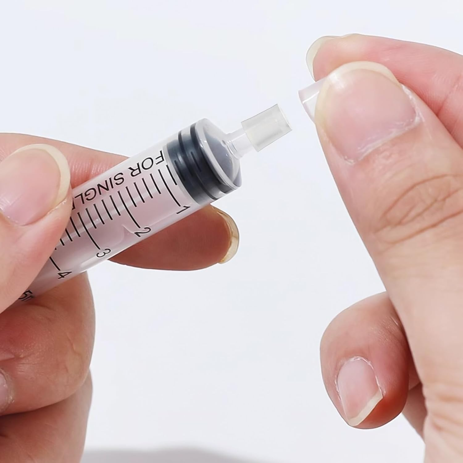 TEHAUX 50Pcs Perfume Syringe Adapter Liquid Dispenser Transfer Adapter for Refill Applicator Syringe Suitable for Travel and Cosmetic Use image number 1