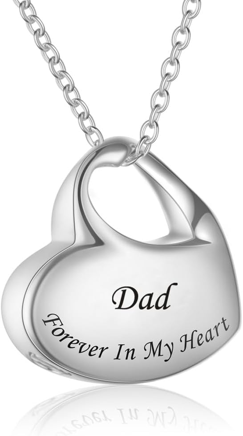 3 Pack Cremation Jewelry for Ashes Heart Urn Necklaces for Ashes, Urn Locket for Ashes Memorial Urn Jewelry Waterproof Keepsake Pendant with Funnel Kit & Bag