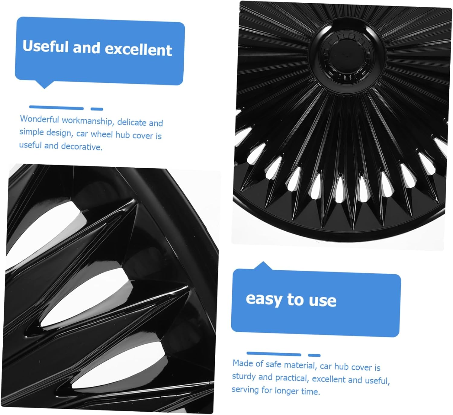 MOLUCKFU Automotive Wheel Hub Cover 15In Universal Fitment Decorative for Car Vehicle Auto image number 2