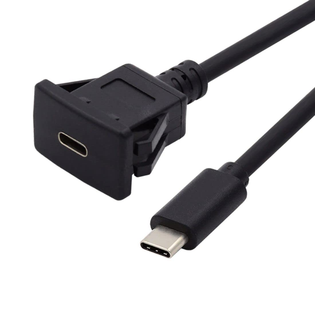 Chenyang USB C Cable USB 3.1 Type C 10Gbps PD 65W 4K Data Charge Extension Cable U Shape Angled