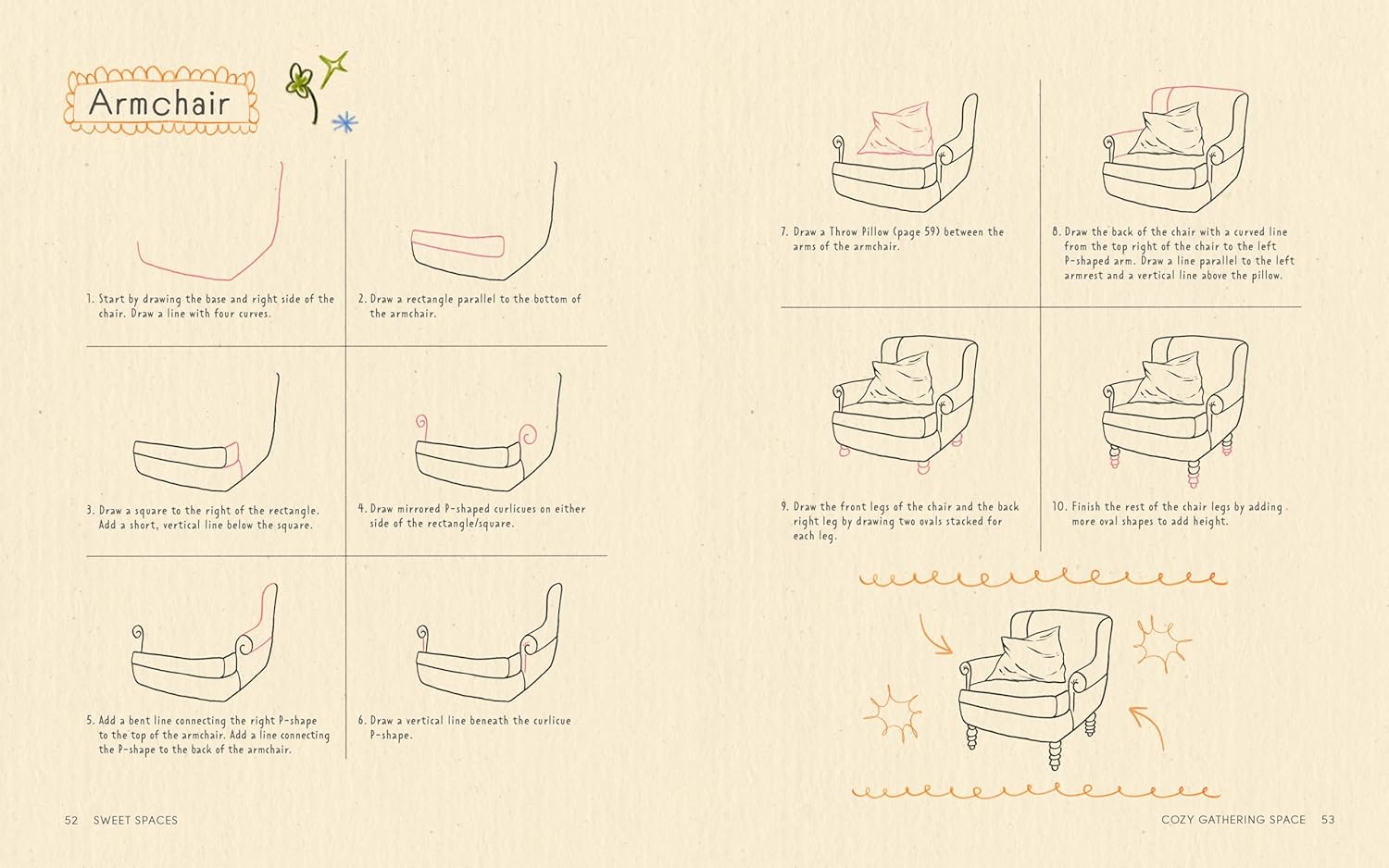 Sweet Spaces: Learn to Doodle the Coziest Corners image number 3
