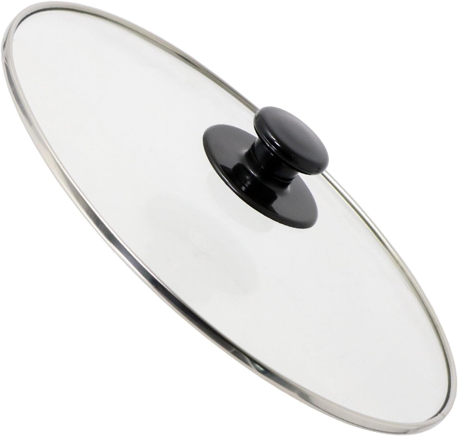 SPARES2GO Complete Oval Glass Lid & Knob Handle Fits Russell Hobbs Slow Cookers (265Mm X 215Mm) image number 2