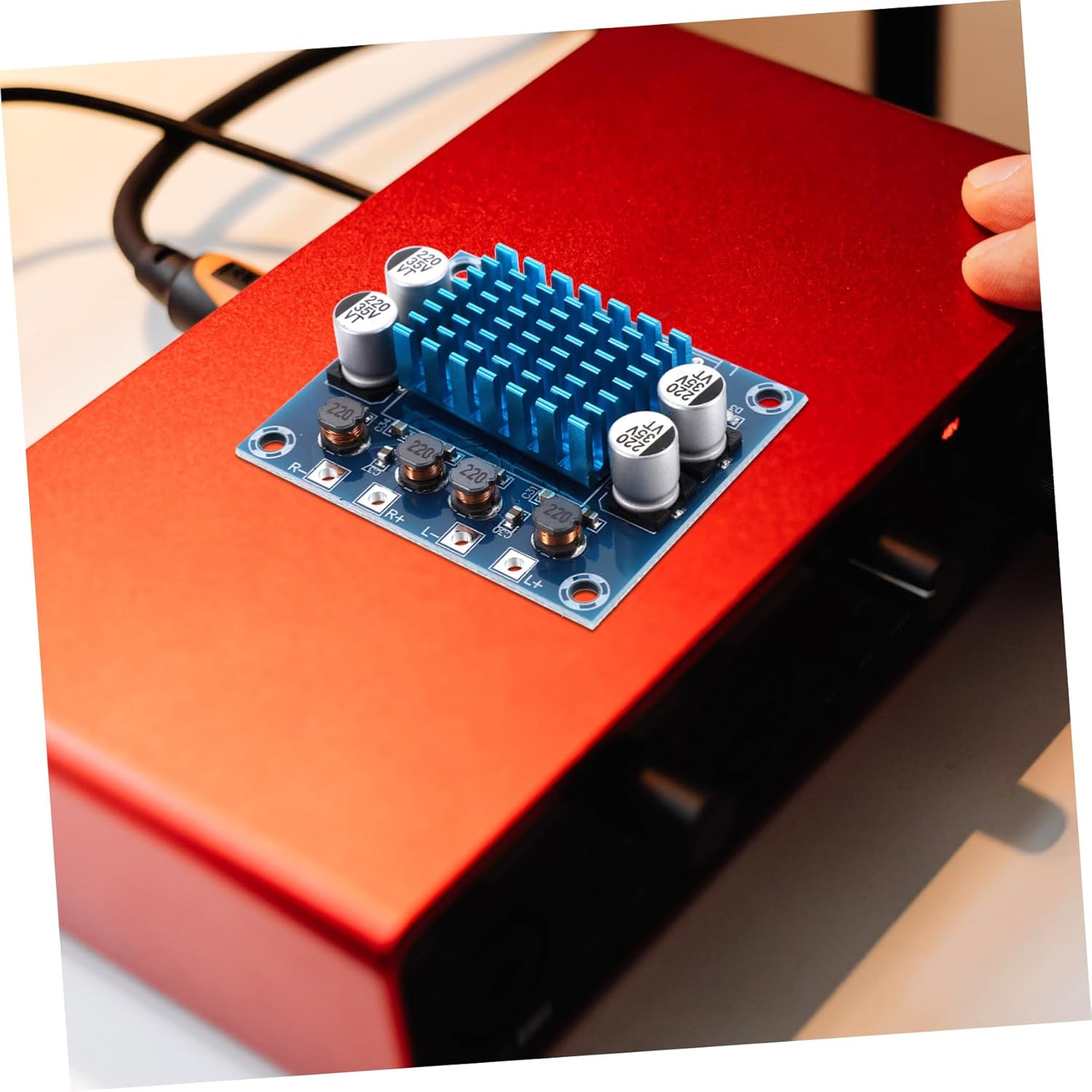 Gatuida 30W Audio Amplifier Board Stereo Module Heat Sink for Home Theater Power Amplifier Module for DIY Speakers Sound Digital Amp image number 1