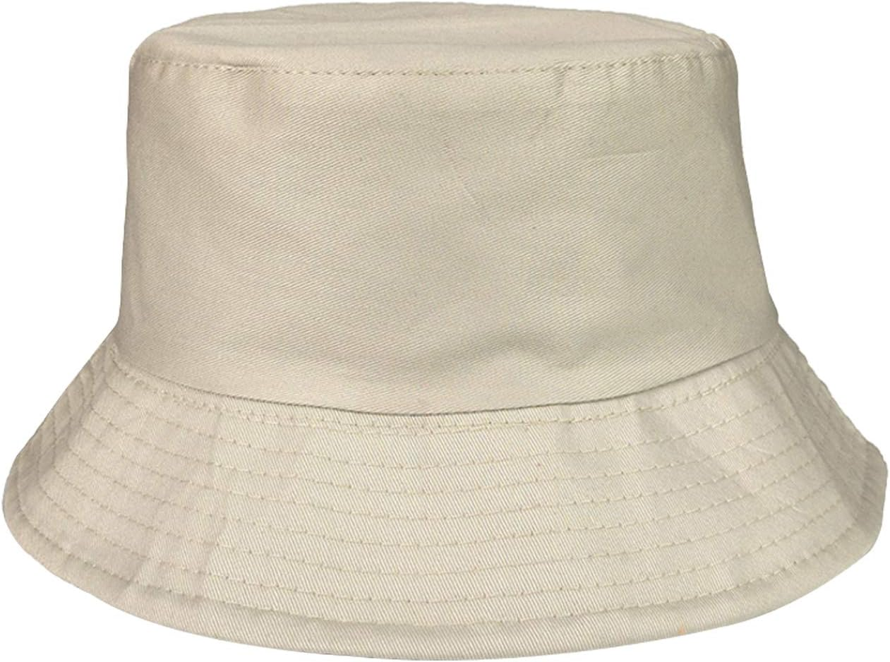Bestgift Women'S Customizable Cotton Summer Travel Bucket Hat