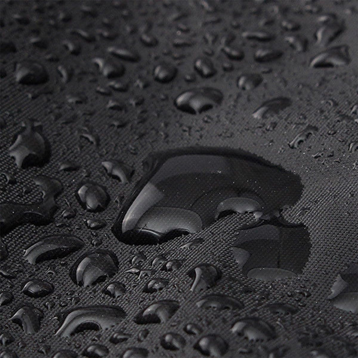 NUZAMAS round Fire Pit Cover 102X46Cm Waterproof Dust-Proof Outdoor Garden Patio Protective Cover with Drawstring Patio Fireplace Cover for Stove Black image number 2