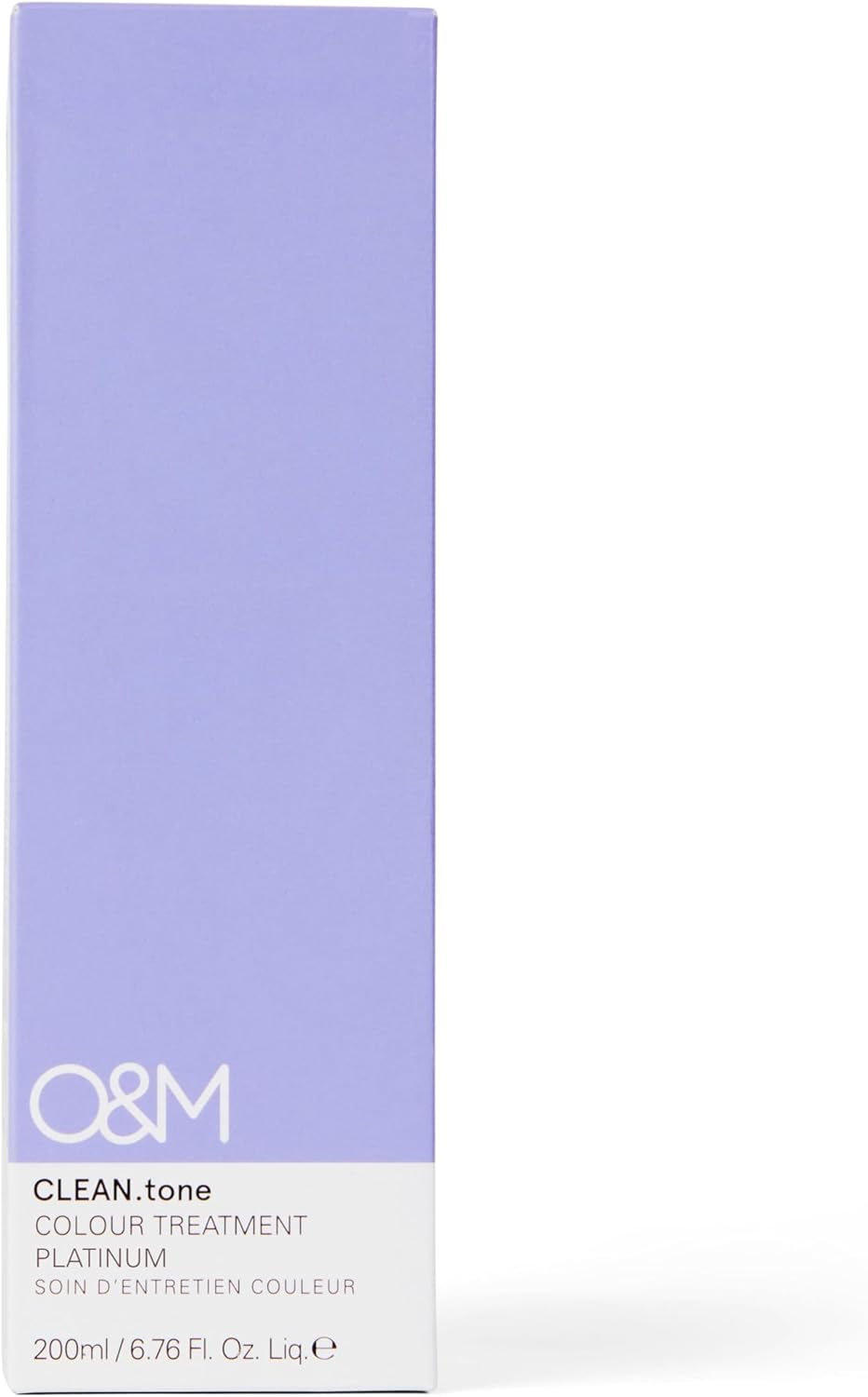 O&M Clean.Tone Platinum Colour Treatment for Light Blonde to Lightest Blonde Hair- 200Ml- Clean from Sulfates, Parabens, Silicones, MIT, Phthalates,Triclosan, Propylene Glycol & Gluten, PETA Certified, Vegan and Cruelty Free