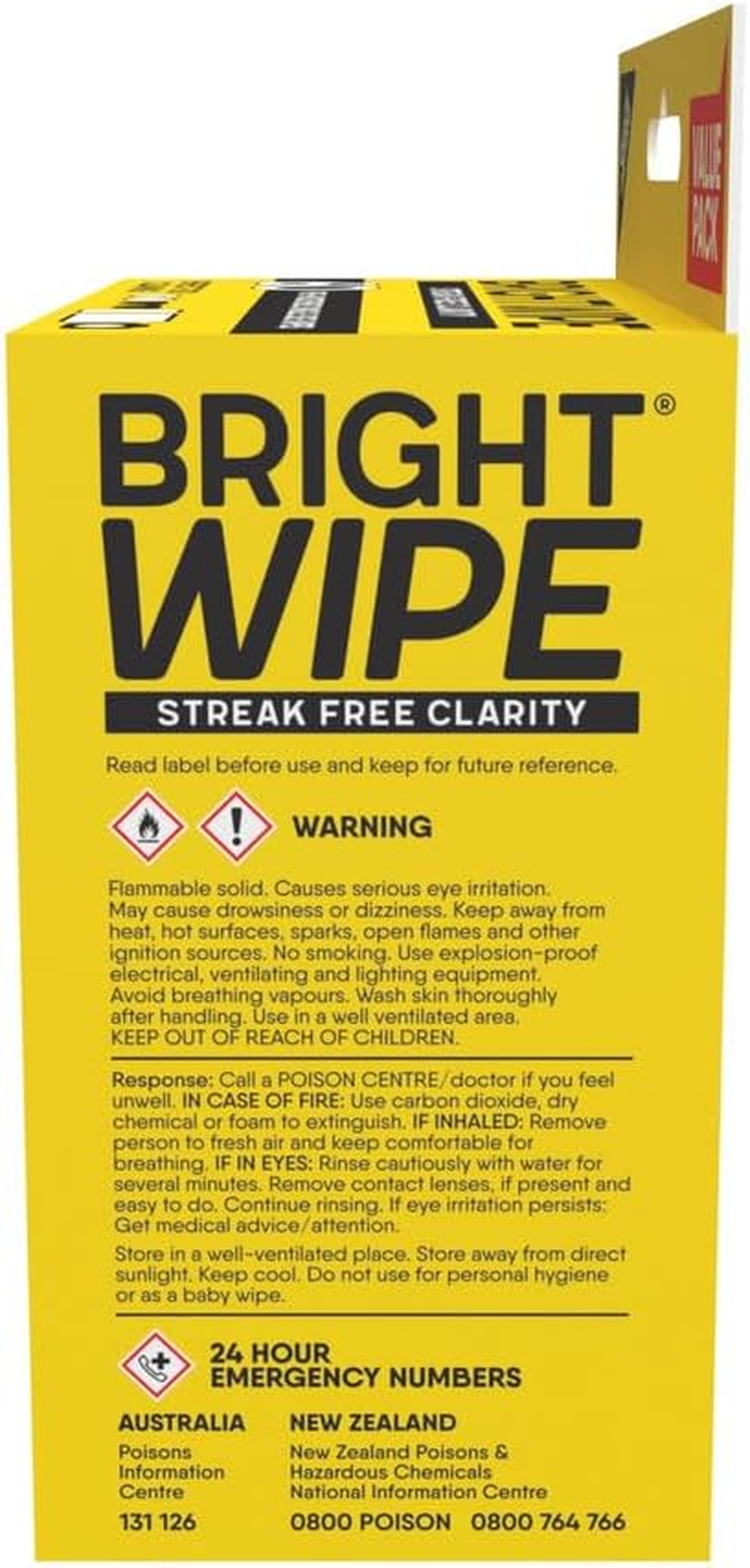 Bright Wipe Lens Clean Wipe 60-Pieces Pack image number 3