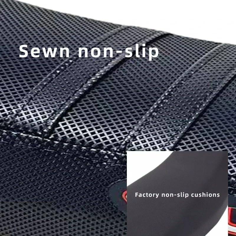 Motorcycle Pro Ribbed Rubber Gripper Soft Seat Cover for Surron Sur-Ron Lightbee Light Bee X S Off-Road Electric Vehicle E-Bike (Black) - Blue image number 6