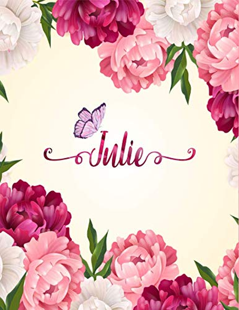 Julie: Personalized Name Notebook/Journal Perfect Gift for Women & Girls 100 Pages A4