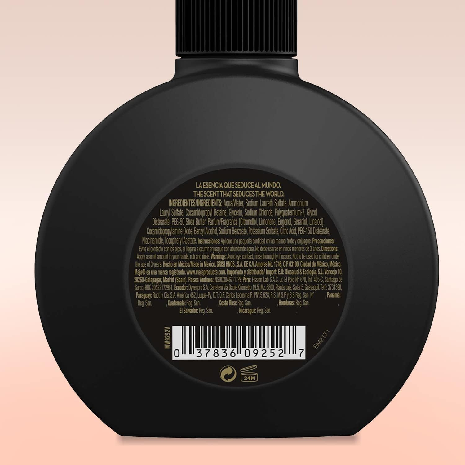 Maja Liquid Soap &ndash; Luxury Liquid Soap with Seductive Sensual Fragrance &ndash; Elegantly Packaged Hand Soap in High-Quality Soap Dispenser &ndash; Gift Idea &ndash; Pack of 12 (12 X 250 Ml) image number 1