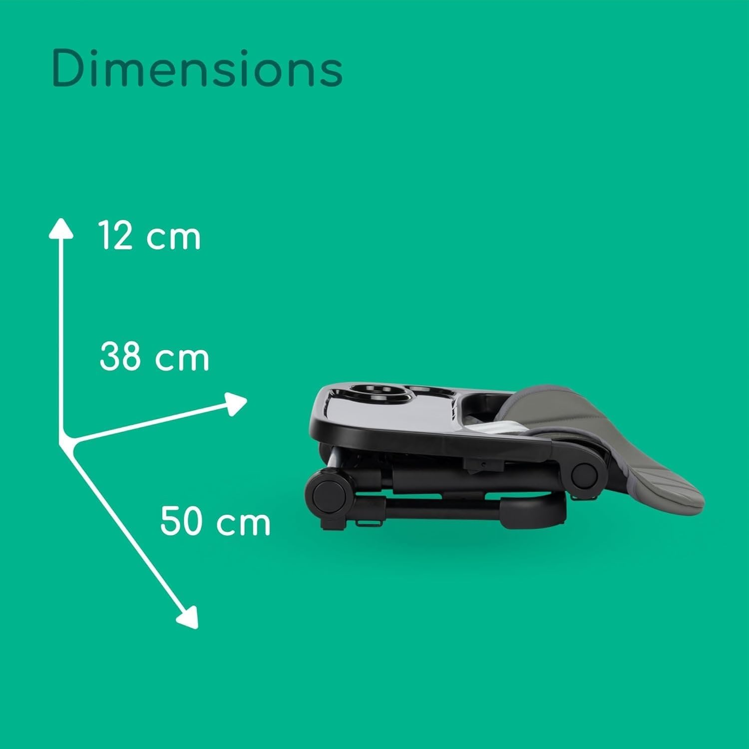 Bebeconfort Moly Ultra Compact Highchair Grey-Lightweight, Adjustable, and Portable for Home, Restaurant, Camping-Comfort and Safety for Your Little One image number 2