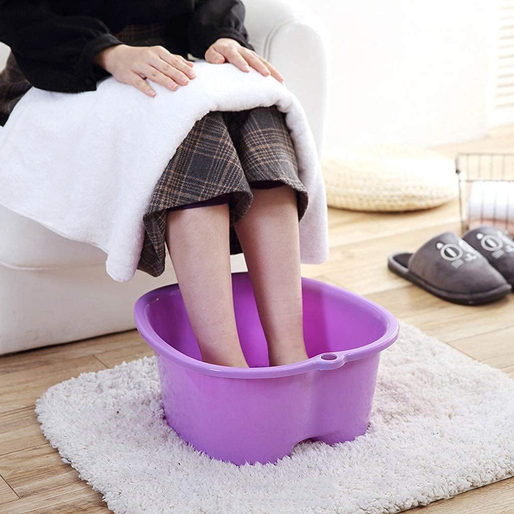 Household Plastic Foot Soak Basin Heightening Thickening Foot Soaking Bucket Massage Health Foot Bath Footbath