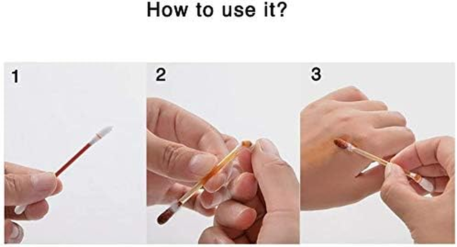 60 Pcs Disposable Medical Iodine Cotton Swabsticks - Portable Iodine Disinfected Cotton Stick for First Aid Wounds Care Sterilization image number 5