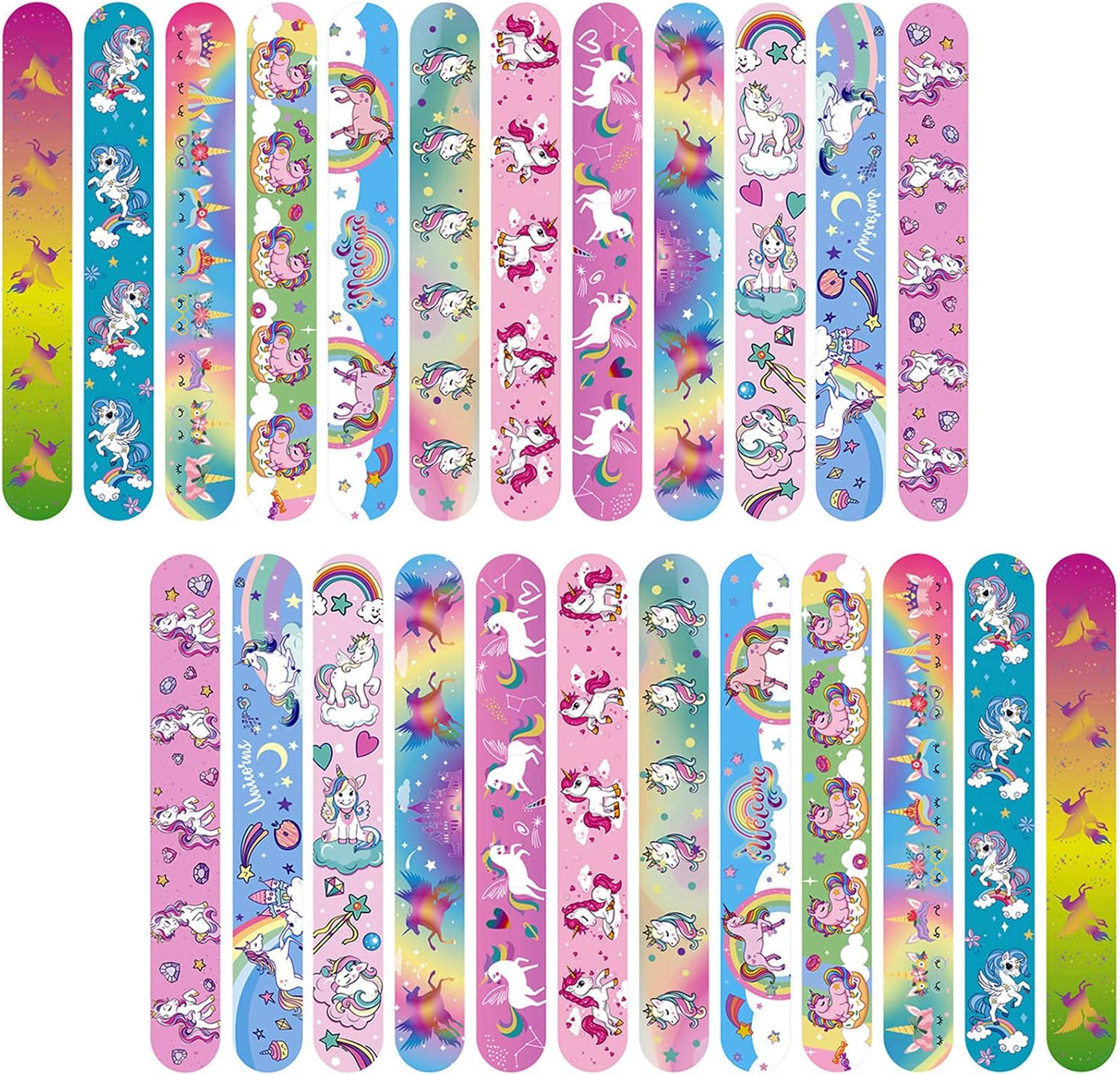 YAAVAAW 24Pc Gamer Slap Bracelet Band Bulk for Kids Boys Girls Gaming Party Bag Filler, Kids Gaming Accessory image number 6