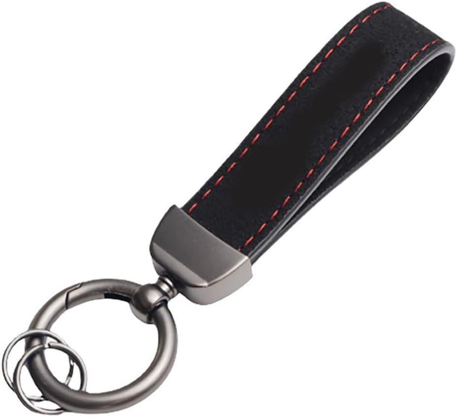 Leather Car Keychain,Creative Personality Leather Car Keychain,Car Accessories Universal Keychain for Men and Women image number 4