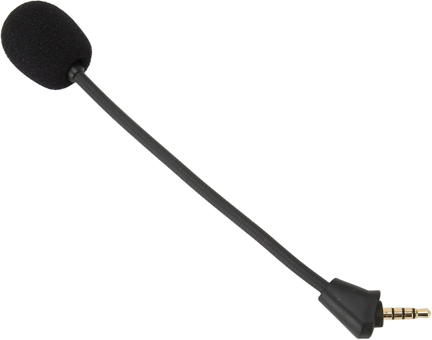 Fafeicy Removable Gaming Microphone with 3.5Mm Flexible Arm 4 Pole Pin Noise Reduction for Gaming Headsets Compatible with PC