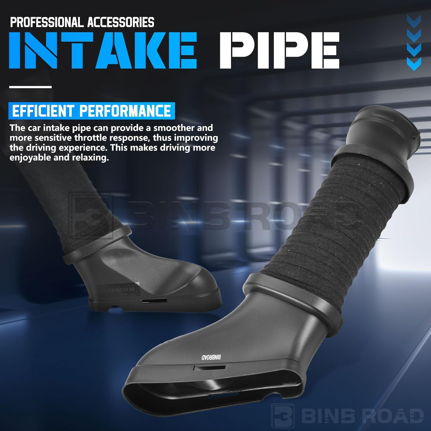 BINB ROAD Pair of Engine Air Intake Duct Hose Pipe 2780905182 2780902082 Compatible with Mercedes-Benz E550 CLS550 E63 AMG W212 W218 image number 3
