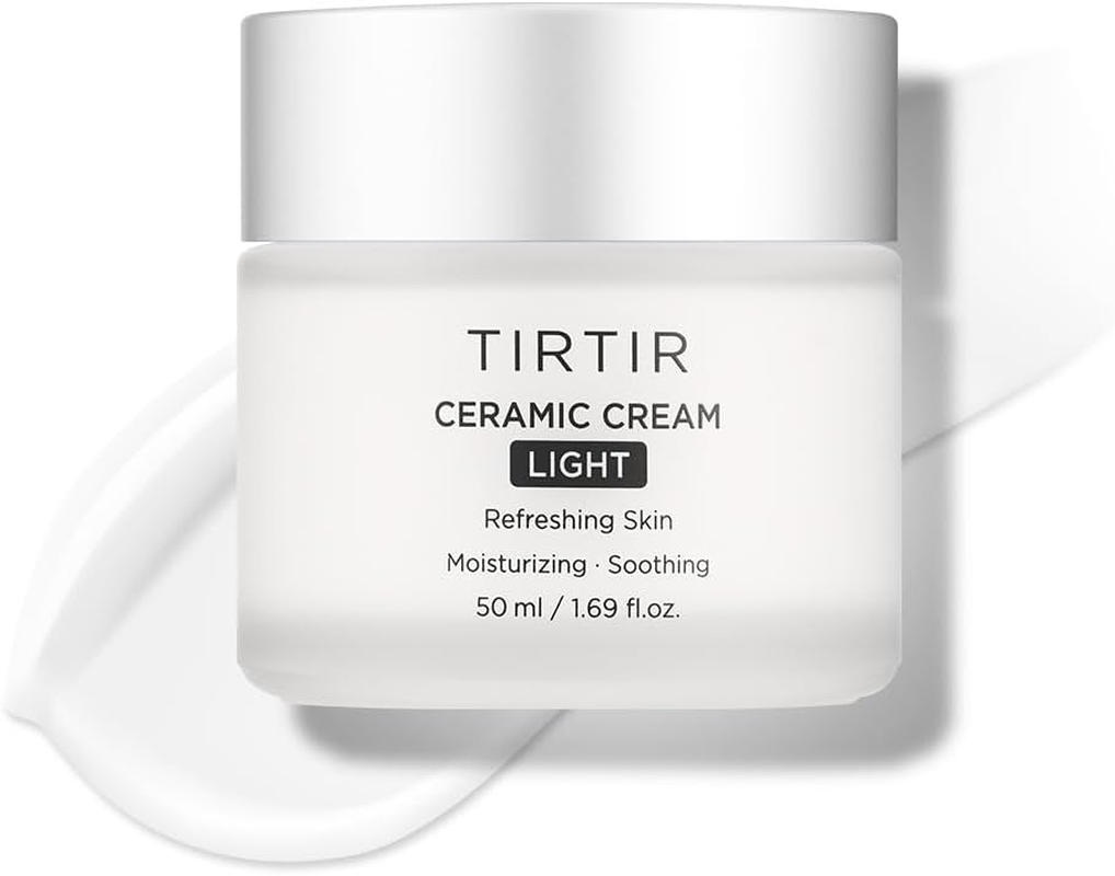TIRTIR Ceramic Cream | Deep Moisturizer for Glass Skin, Polyglutamic Acid, Centella Asiatica Extract, Strong Skin Barrier, Lightweight, Mild, Nature Derived Ingredients, Dry Skin, Korean Skincare