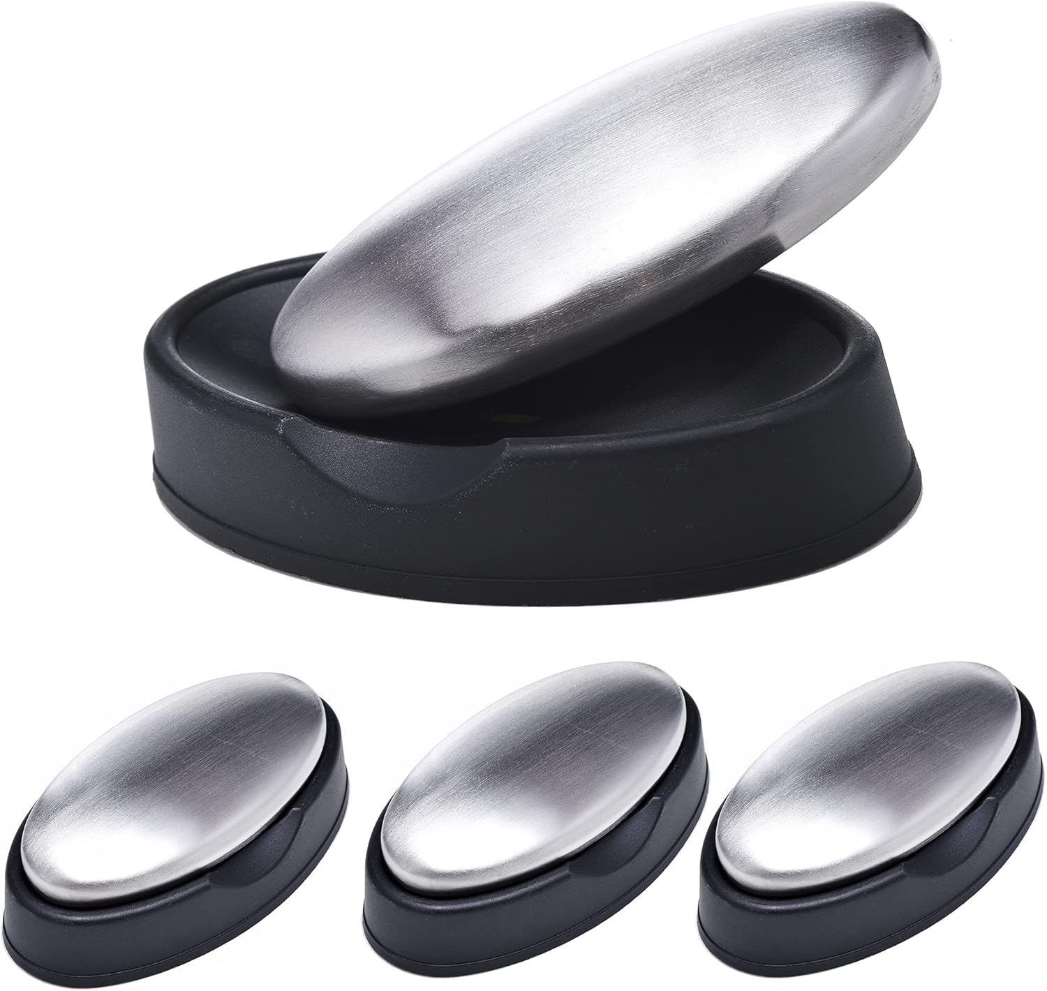 MGTECH 4 Pack Stainless Steel Soap Bar Magic Fish Garlic Onion Odor Remover image number 3