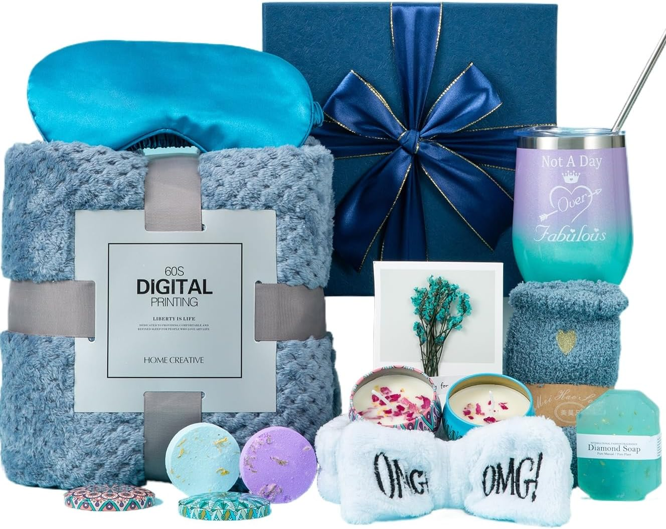 Birthday Gifts for Women,Unique Gifts Basket Ideas for Women Pink Gifts Box for Her Self Care Relaxing Gift Set Birthday Presents Female Friendship Gifts for Best Friend Bestie Girlfriend