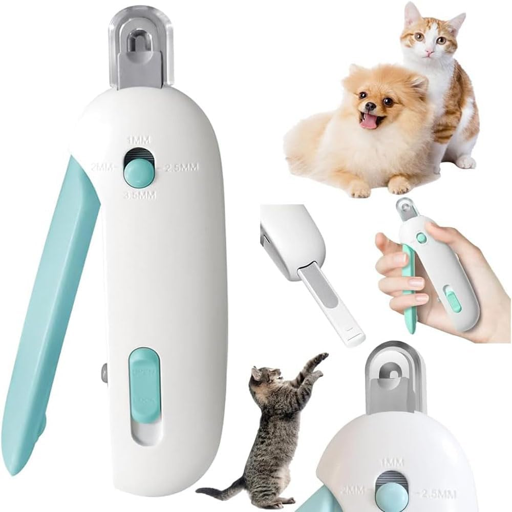 Cat Nail Clippers, Adjustable 4 Gear Pet Nail Trimmer with Safety Guard and Nail File,Easy Grooming Tool for Cats and Small Dogs,Prevents over Cutting and Pain (Professional Grade) image number 3