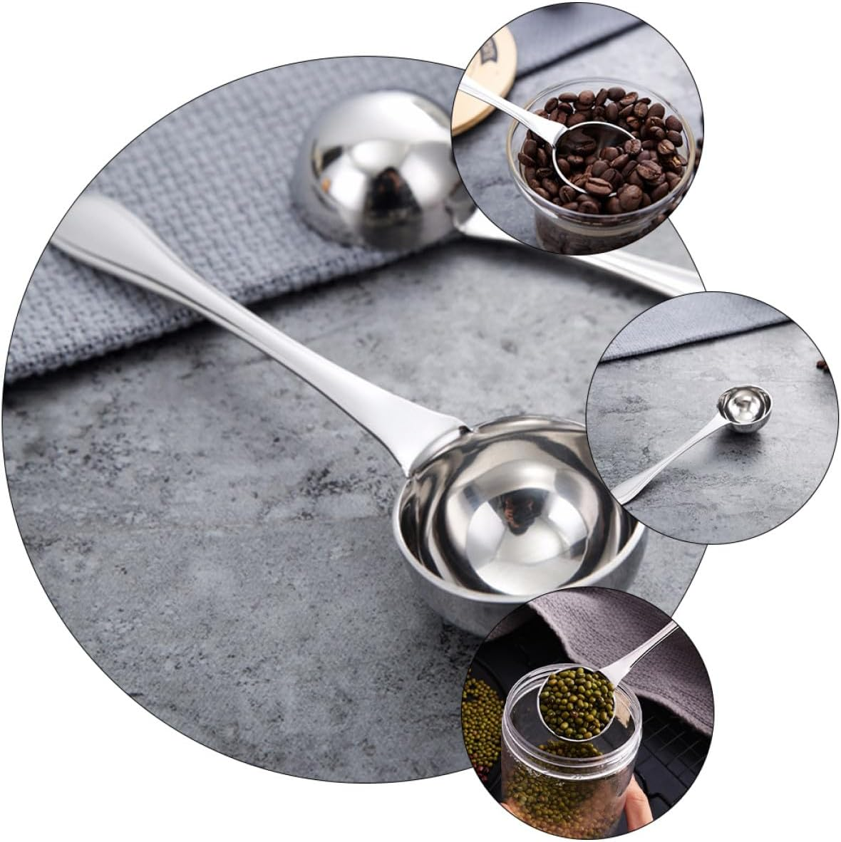25Ml Stainless Steel Coffee Measuring Spoon, Multipurpose Table Scoop for Coffee, Milk Powder, and Loose Tea, Rustproof Kitchen Measuring Spoon for Home Use image number 6