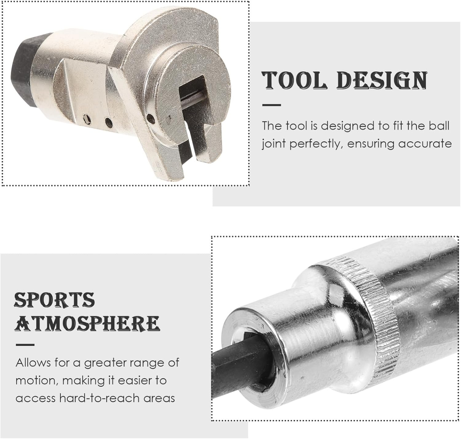 HOLIDYOYO 3Pcs Suspension Separator Spreader Tool and Strut Nut Socket Automotive Suspension Strut Separation Tool for Car Shock Absorber Remover Suitable for Steering and Repair Random Color