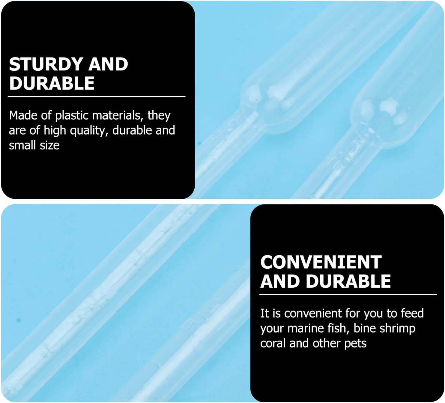 JOINPAYA 10Pcs Coral Fish Feeding Tubes Plastic Brine Shrimp Feeders with Scale for Pets Medicine Food Fertilizer Accurate Dispensing Tool image number 5