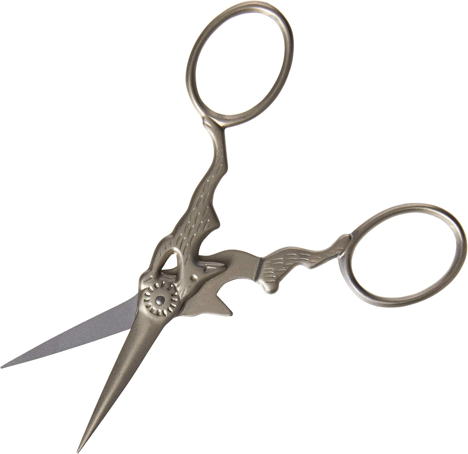 Bohin 98459 Embroid. Scissors Rabbit-Mat Silver 3 1/2", One image number 1