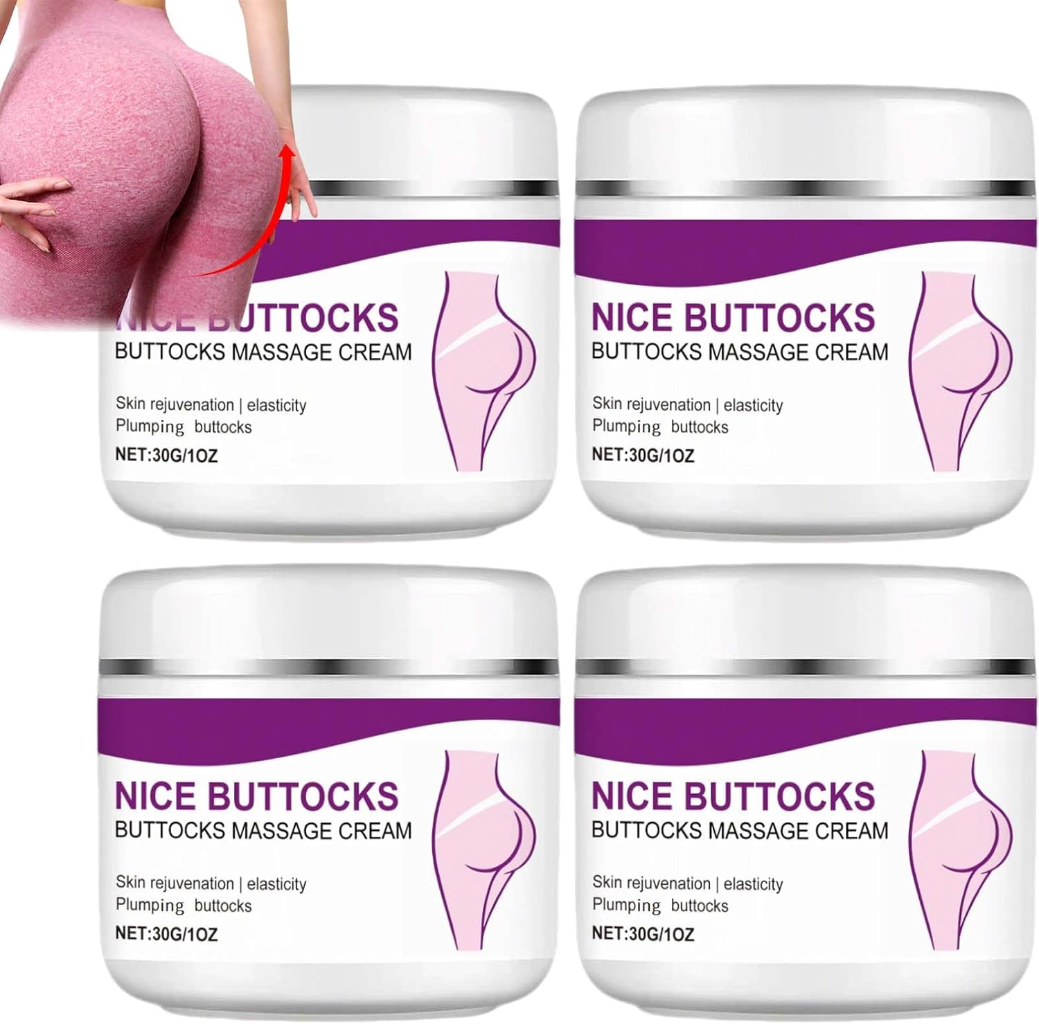 Buttocks Firming Massage Cream, Lifting & Sculpting Buttocks Cream, Skin Tightening Creams for Buttock, Nourishing Body Creams, Smooths Skin & Enhances Shaped, Fast-Absorbing Butt Care Lotion. (2PCS)