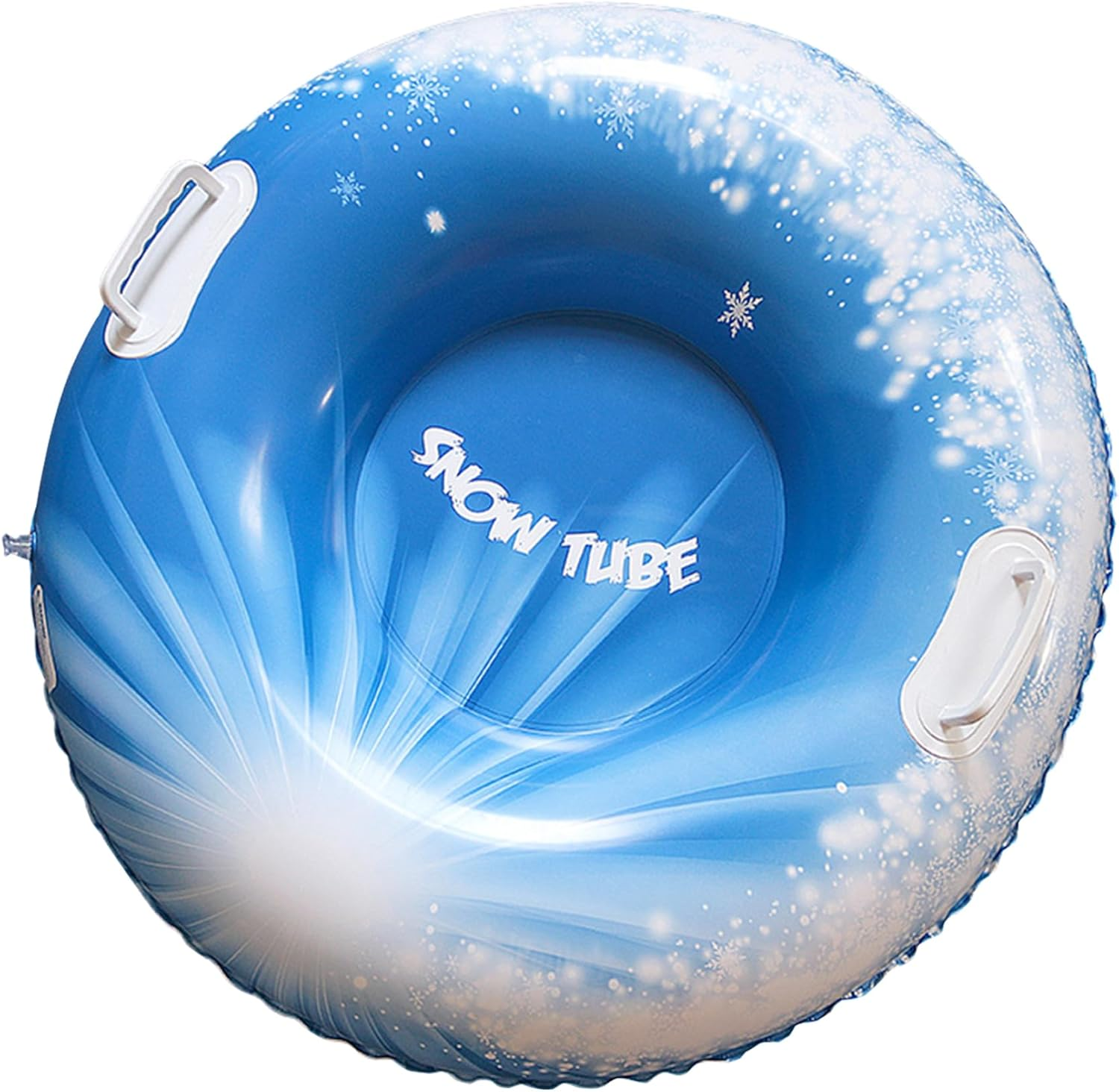 Snow Tube 33.5 Inch Sleds for Adults, Inflatable Snow Sled with Handles Heavy Duty Adult Sledge Thicken Snow Toys Inflatable Ski Ring Inflatable Snow Tubes Inflatable Sled for Winter