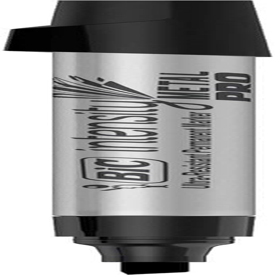 BIC Intensity Permanent Metal Pro Marker - Pack of 2 Markers &ndash; Chisel Tip, Fade and Water Resistant, Quick Dry Ink for Any Surface - Black, PMITP21 image number 3